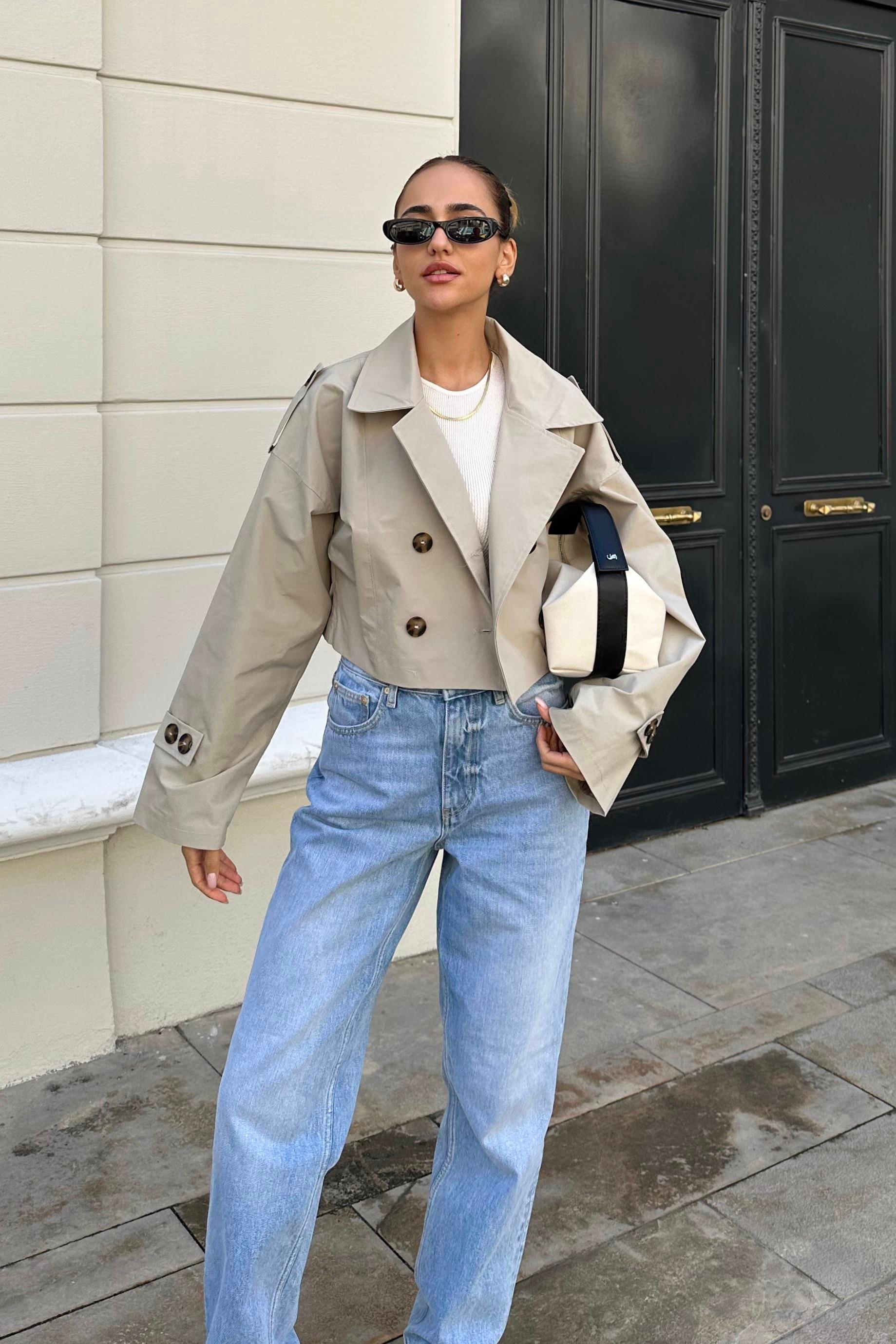 Black Design Marginal Set - Kadın Trench Coats Modelleri - Nazliye Moda - Kadın Giyim Modası