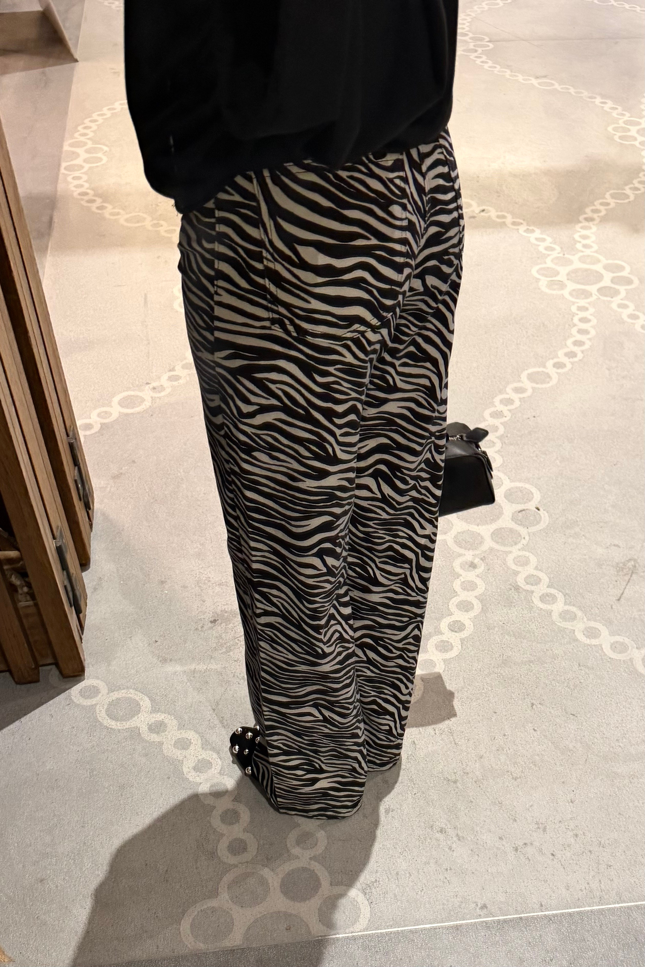 Zebra Desen Straight Jean - Kadın Jean Modelleri - Nazliye Moda | Kadın Giyim Modası