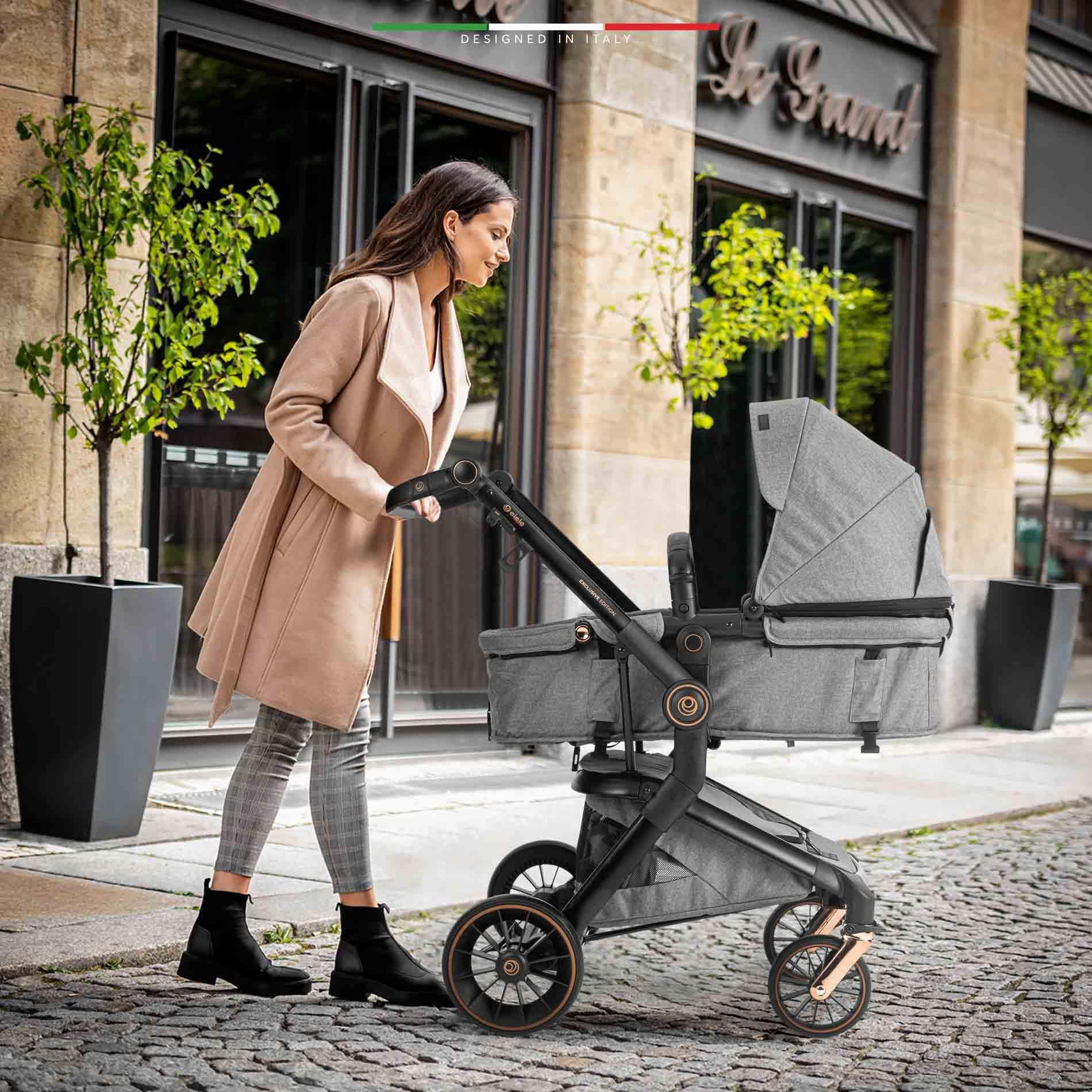 Elele Allroad 3 Travel Sistem Bebek Arabası Rose Gri