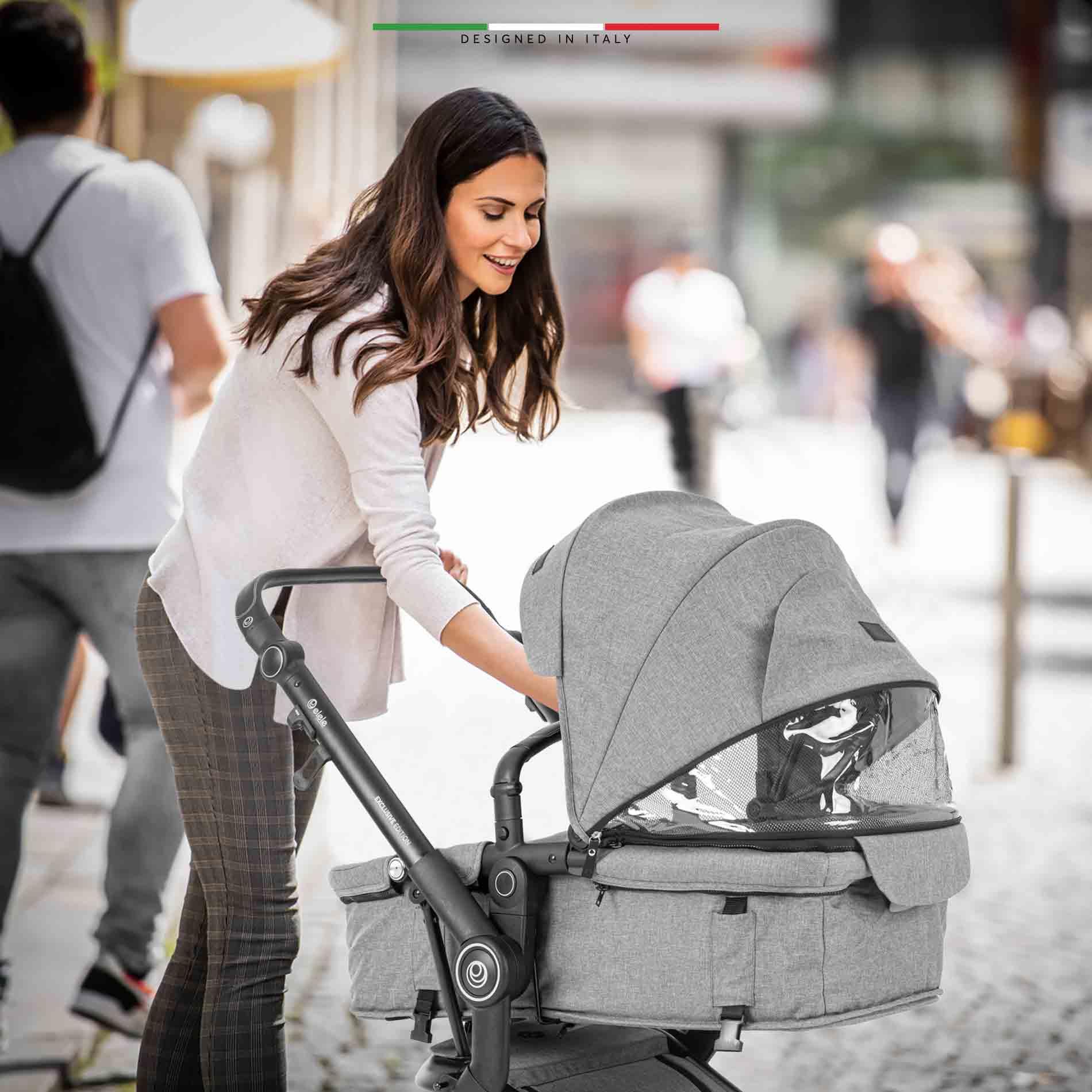 Elele Allroad 3 Travel Sistem Bebek Arabası Silver Gri