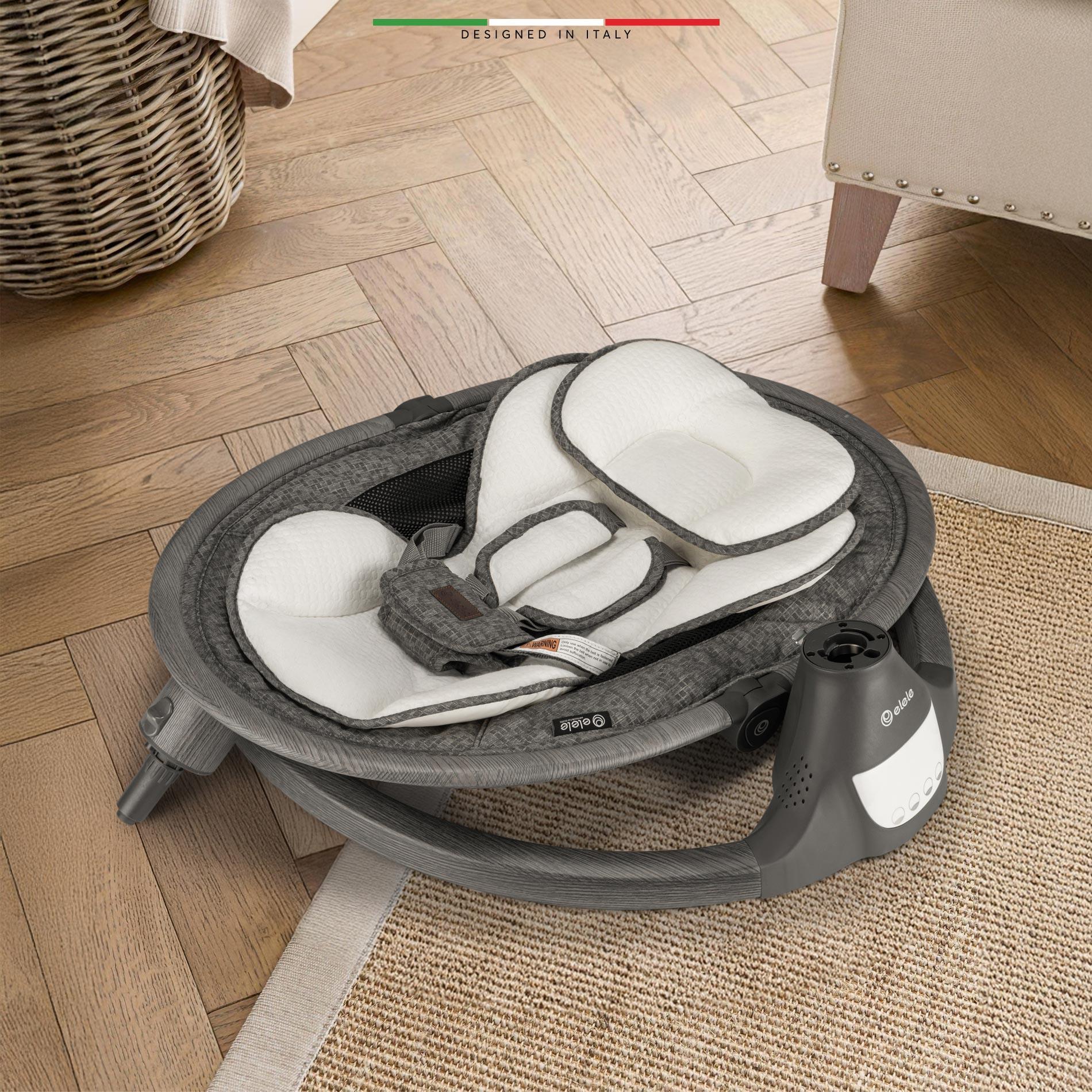 Elele Amore 2 Elektrikli Otomatik Sallanan Ana Kucağı Kademeli Gri