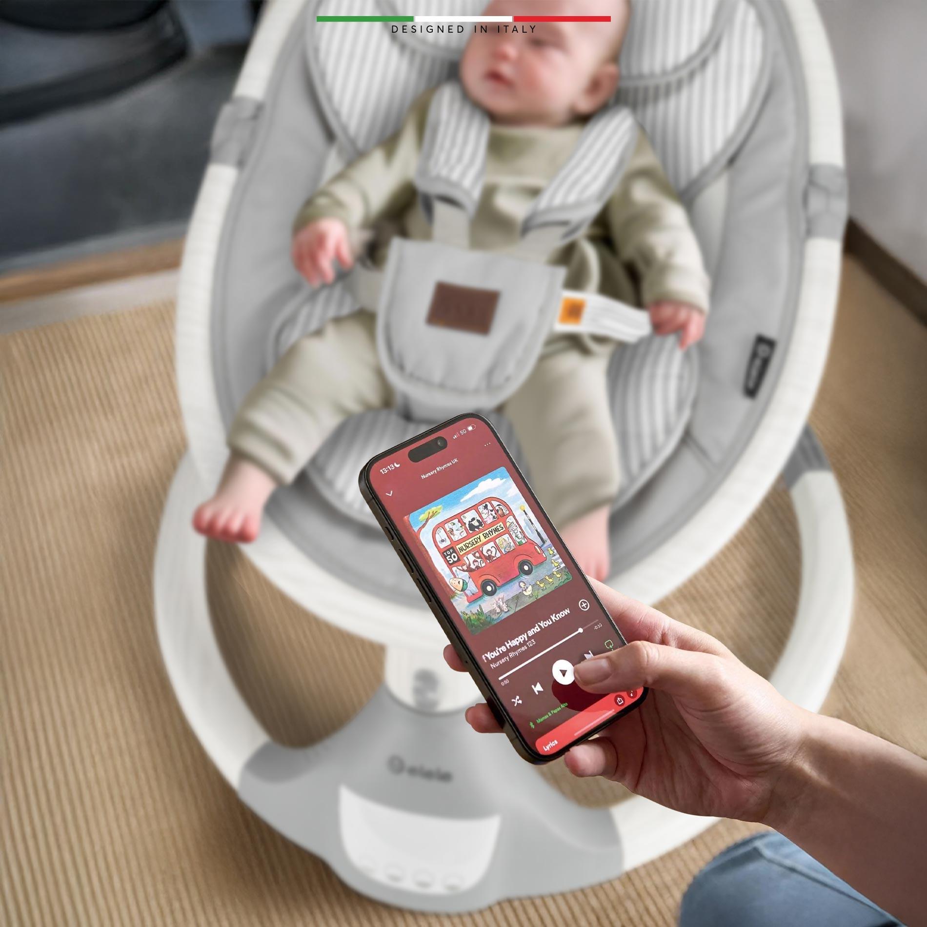 Elele Amore 2 Elektrikli Otomatik Sallanan Ana Kucağı Kademeli Gri