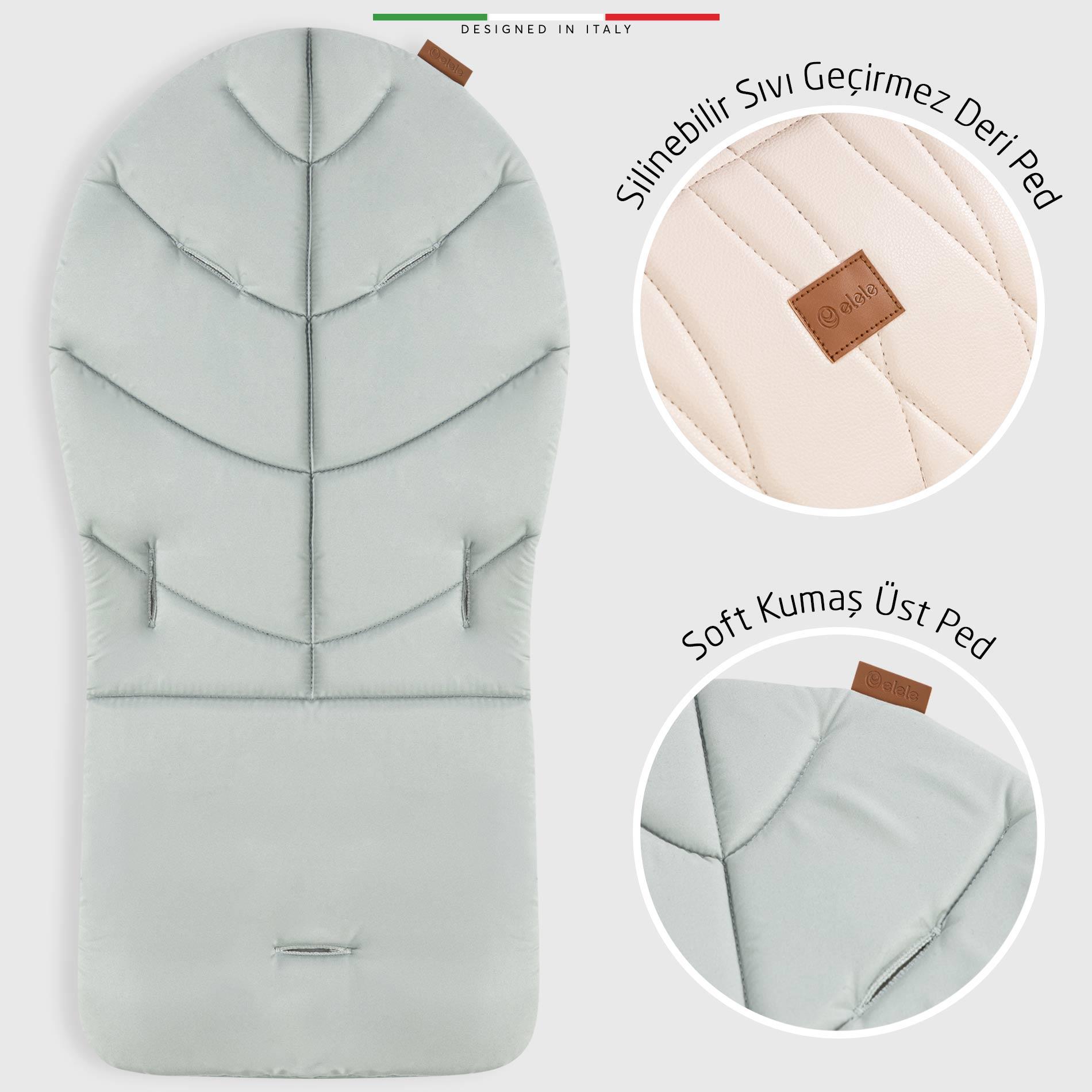 Elele Cibo 2in1 Katlanabilir Bebek Mama Sandalyesi Çift Pedli 0+ Ay Yeşil