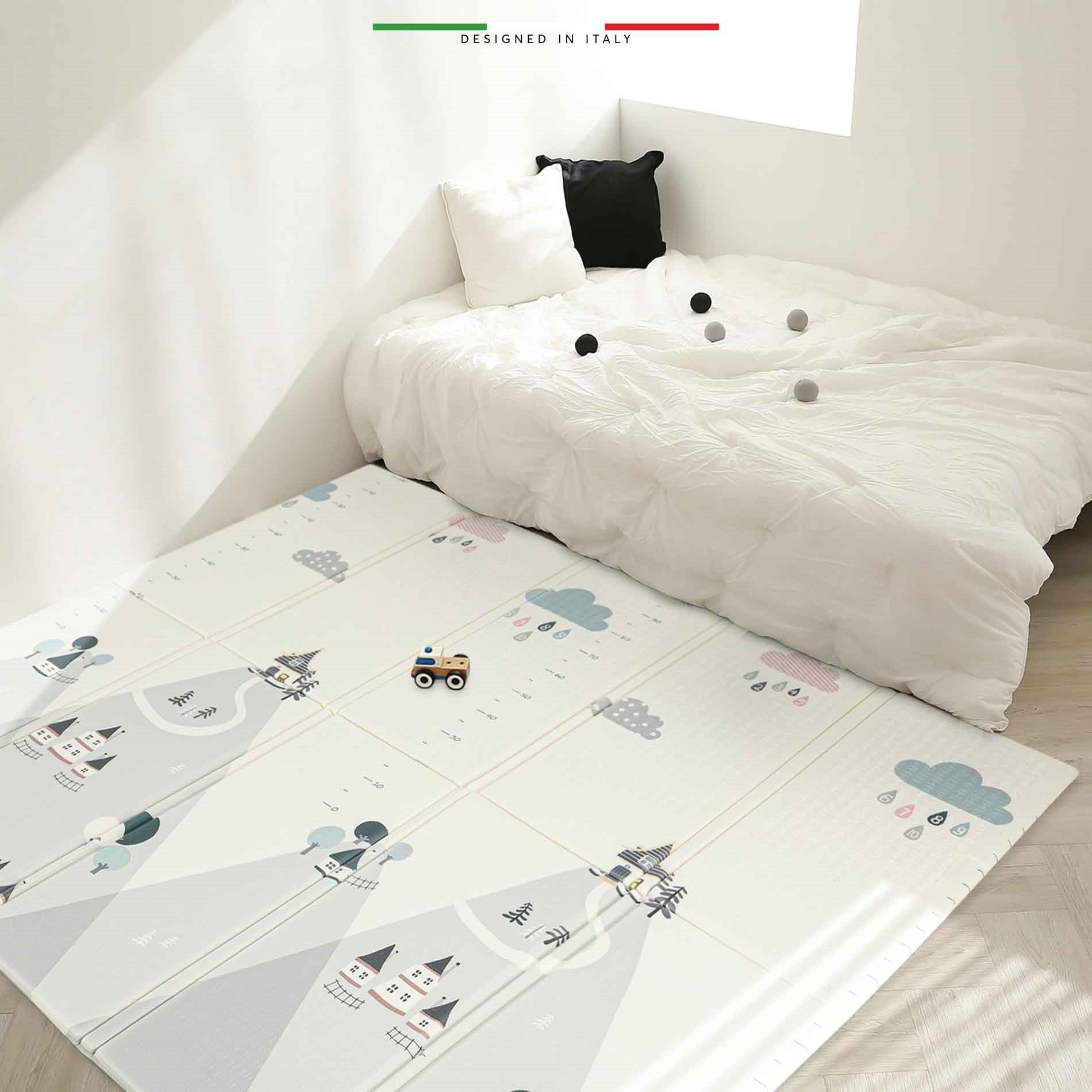 Elele City Road Katlanabilir Oyun Matı Oyun Halısı 180x200x1 Cm City Road