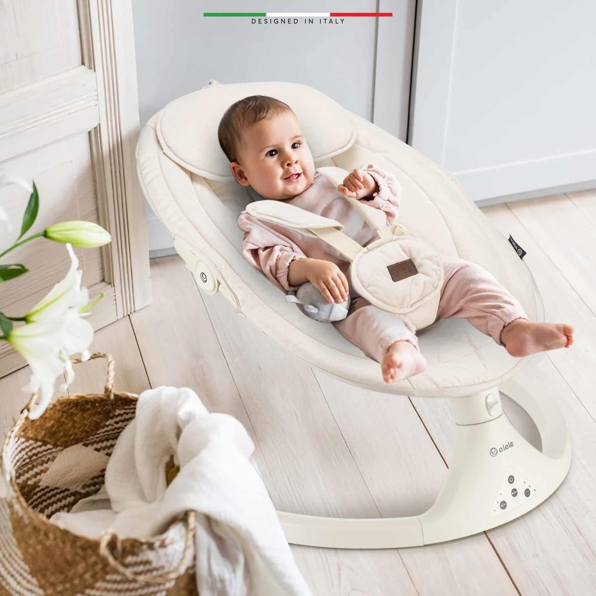 Elele Dormire 2 Elektrikli Otomatik Sallanan Kademeli Ana Kucağı Bej