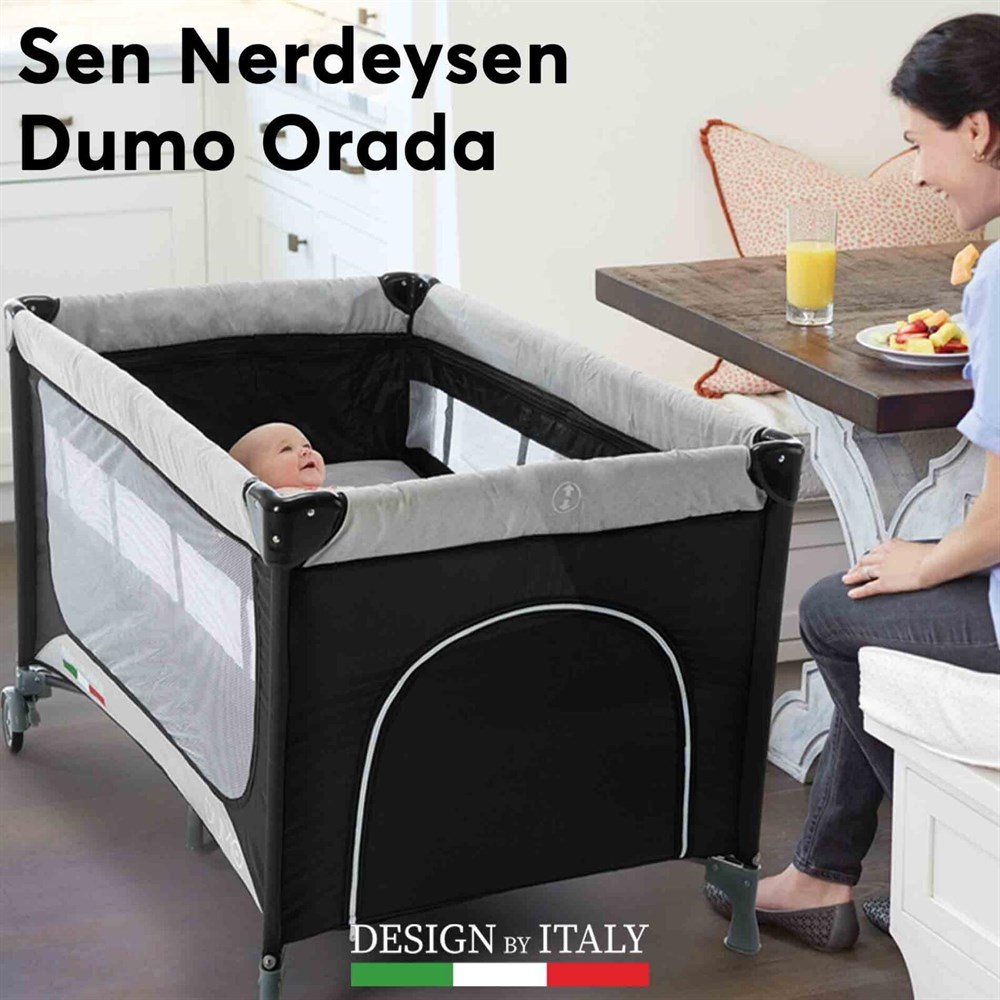 Elele Dumo Oyun Parkı Park Yatak 70x110 cm LACİ/BEJ