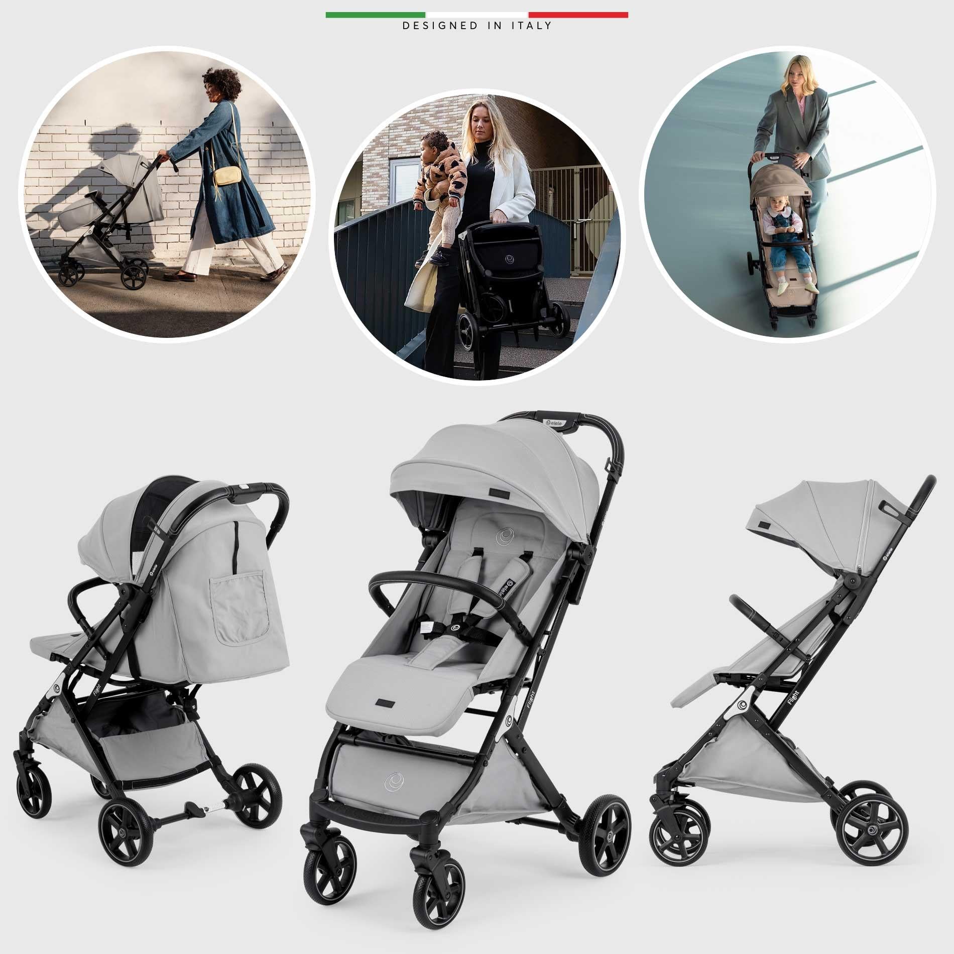 Elele Flight 2  Kabin Tipi Bebek Arabası Gri