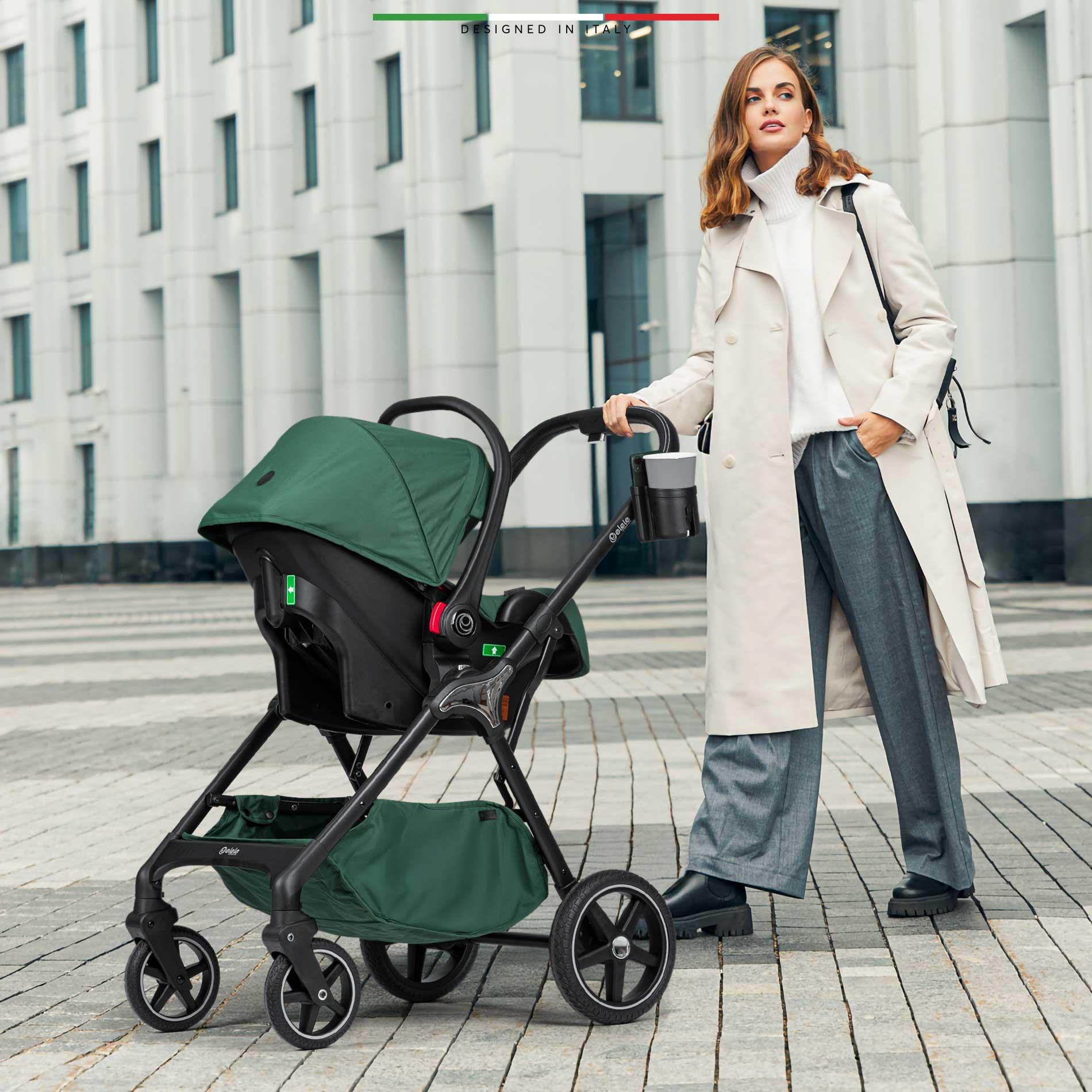 Elele Hera Travel Sistem Bebek Arabası Silver Gri