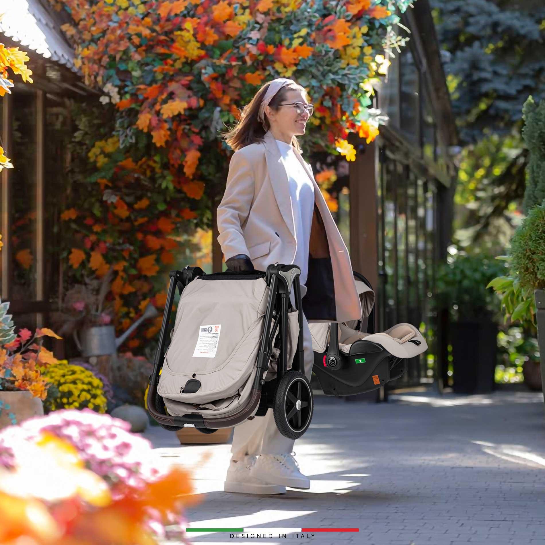 Elele Hera Travel Sistem Bebek Arabası Silver Gri