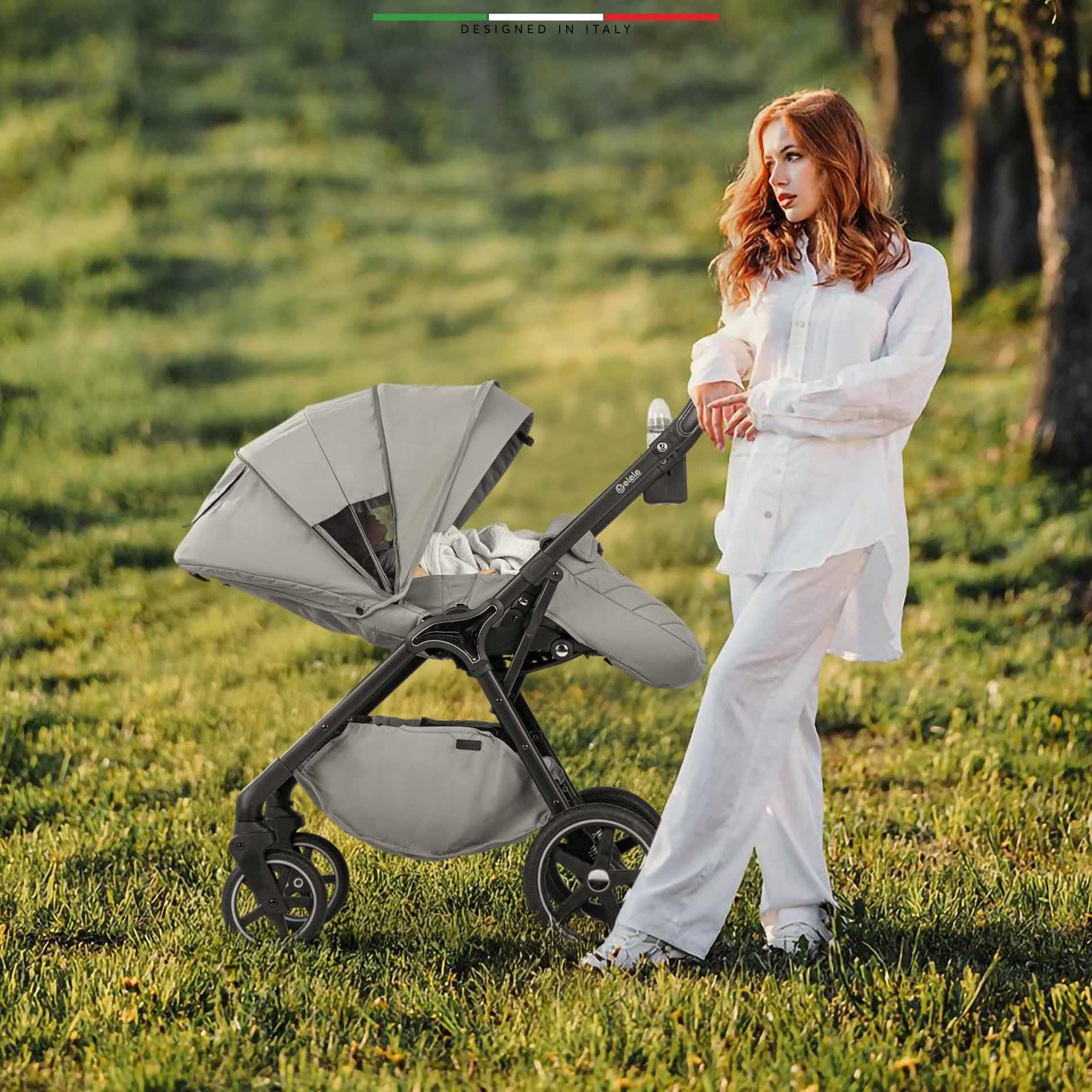 Elele Hera Travel Sistem Bebek Arabası Silver Gri