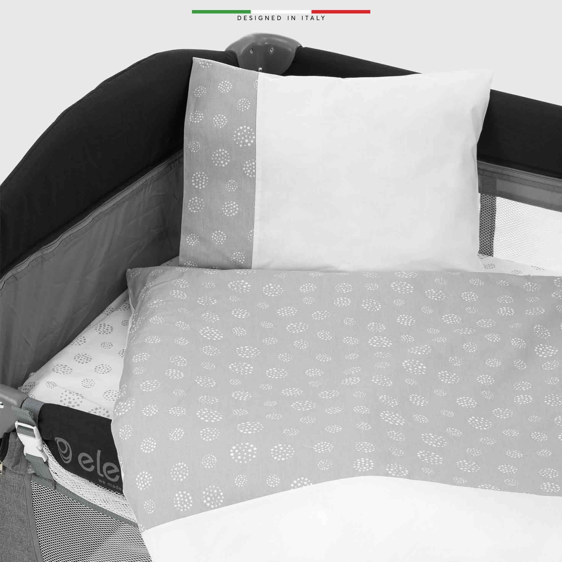 Elele Life Space 6 Parça Oyun Parkı Park Yatak Bebek Uyku Seti Gri