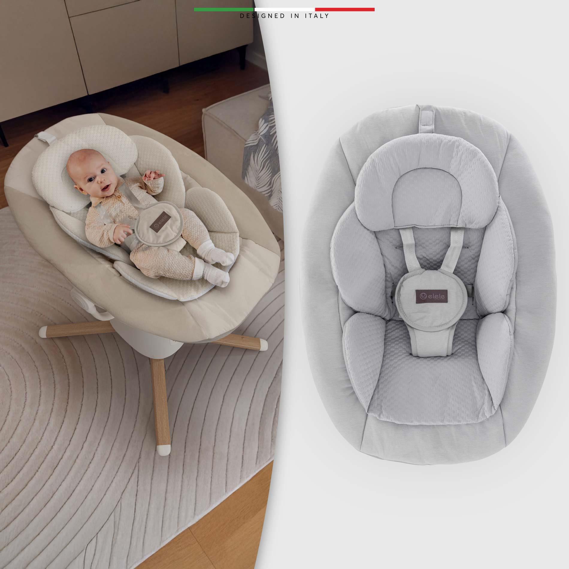 Elele Mio Elektrikli Otomatik Sallanan Ana Kucağı Kademeli Gri