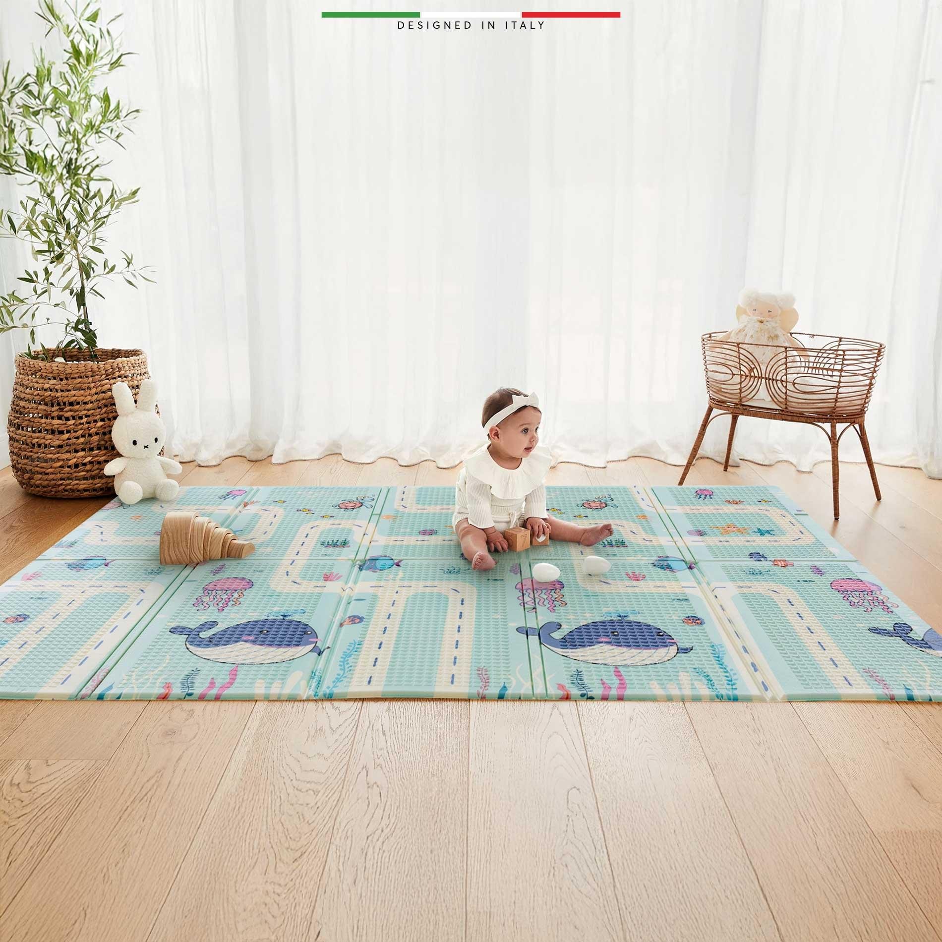 Elele Ocean Road Katlanabilir Oyun Matı Oyun Halısı 180x200x1 XFD212 Ocean Road