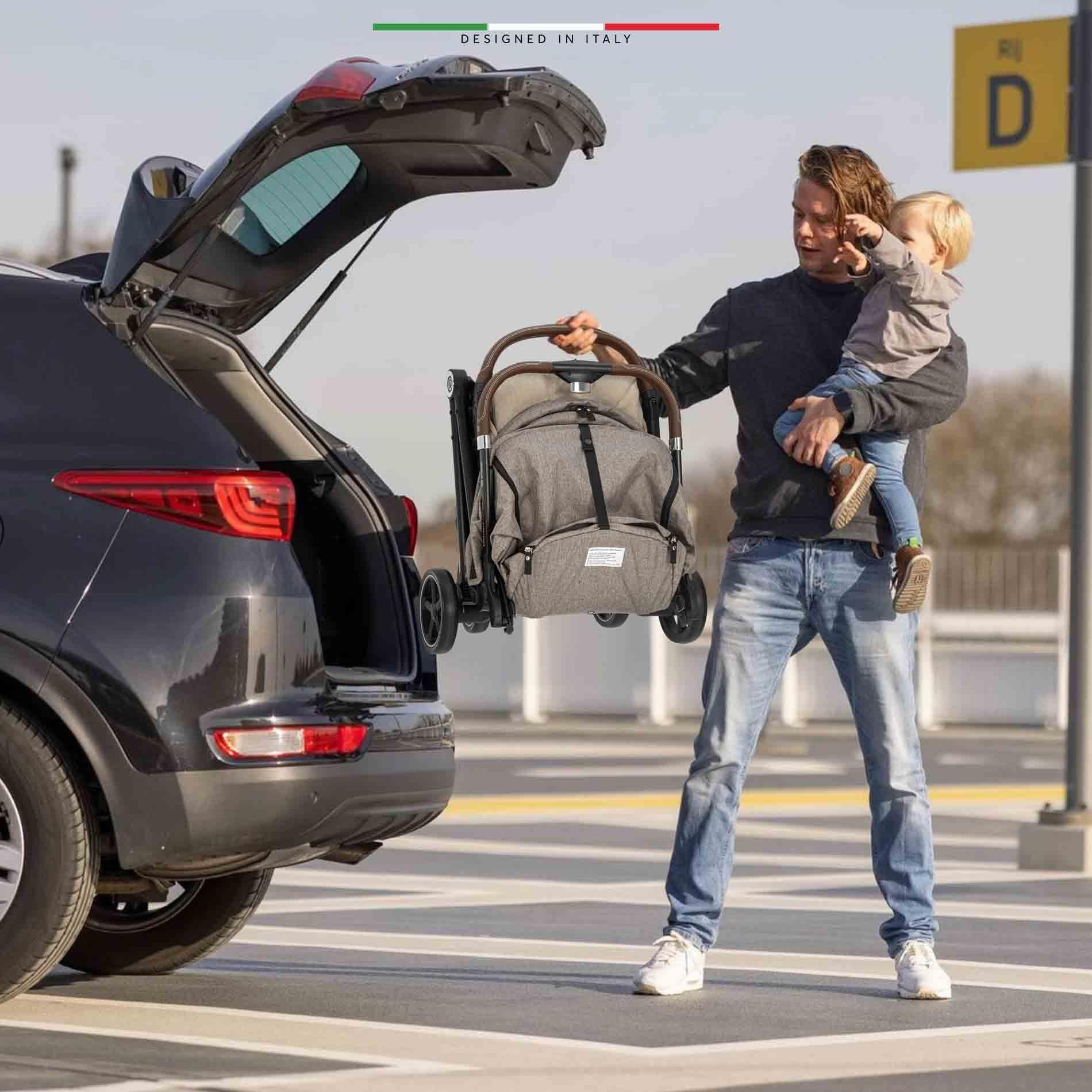 Elele Plane 2 Kabin Tipi Bebek Arabası Rose Kahverengi