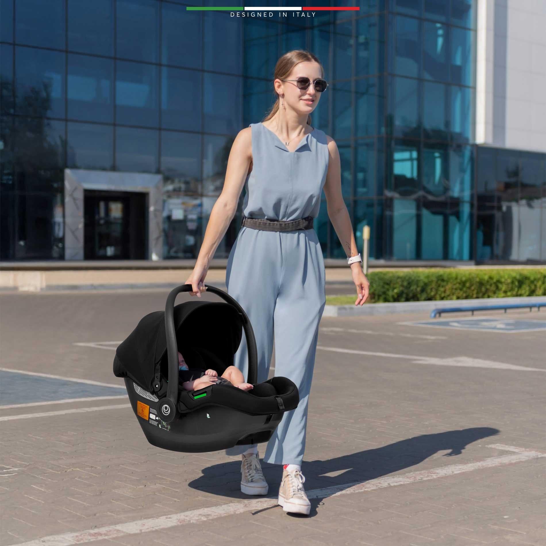 Elele Rotante 360° Dönebilen Çift Yönlü Kabin Tipi Travel Bebek Arabası Bej
