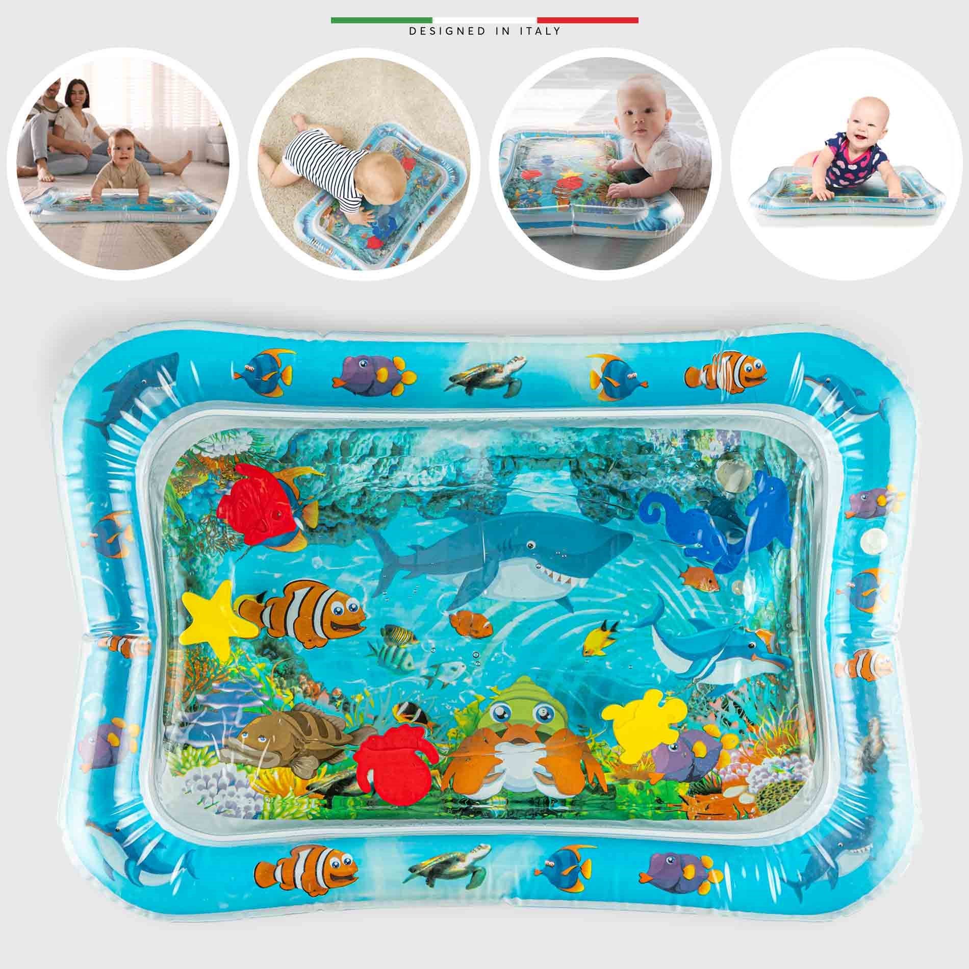 Elele Şişirilebilen Su Aktivite ve Oyun Matı Mavi