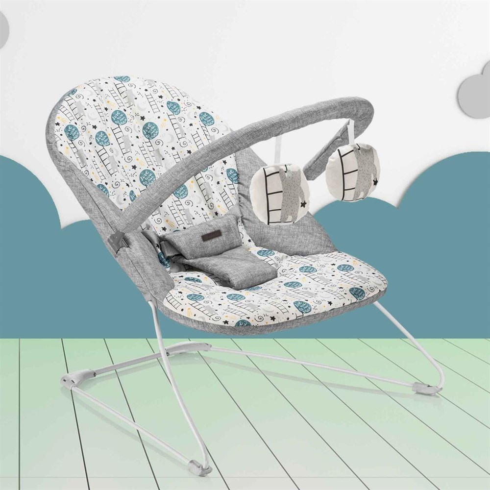 Elele Steps Yaylanabilen Oyuncaklı Ana Kucağı Notte Gri