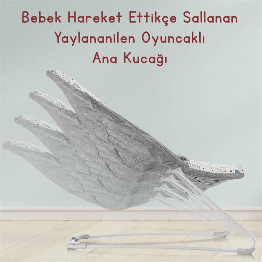 Elele Steps Yaylanabilen Oyuncaklı Ana Kucağı Foresta Krem