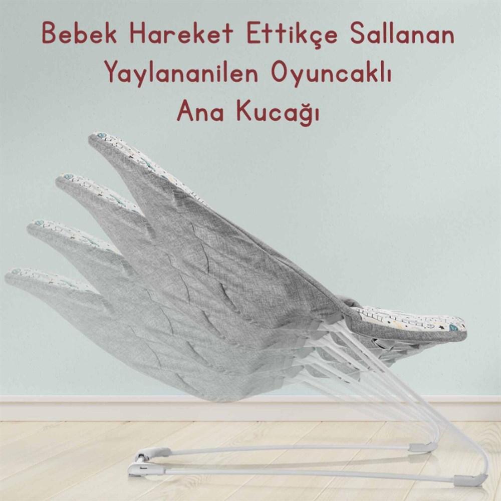 Elele Steps Yaylanabilen Oyuncaklı Ana Kucağı Albero Kiremit