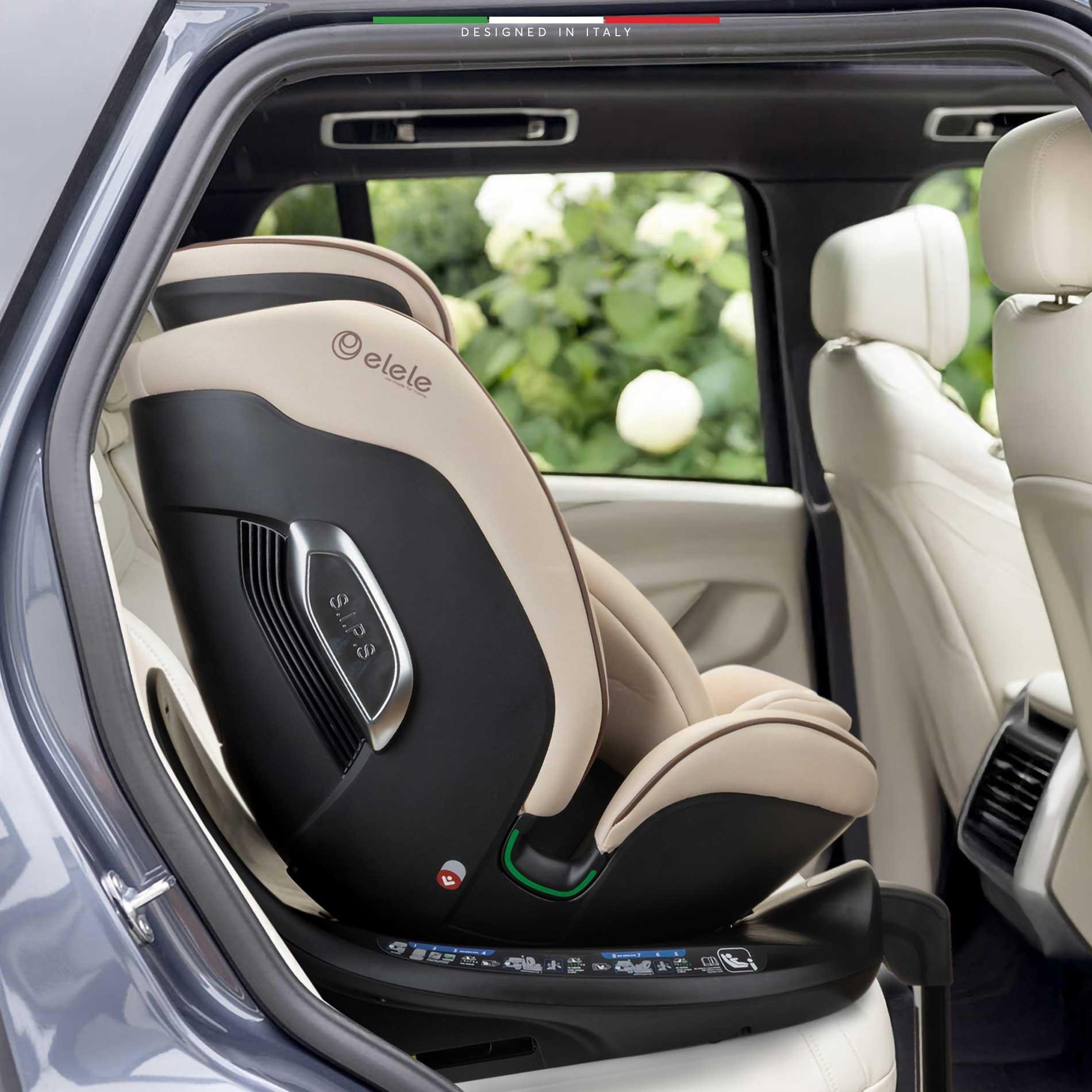 Elele StradaFix 360° Dönen I-Size Oto Koltuğu İsoFix 40-150 CM 0-36 KG Siyah