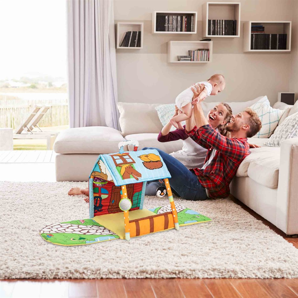 Elele Toys Casa Ev Tipi Bebek Oyun Halısı ve Oyun Çadırı MİX