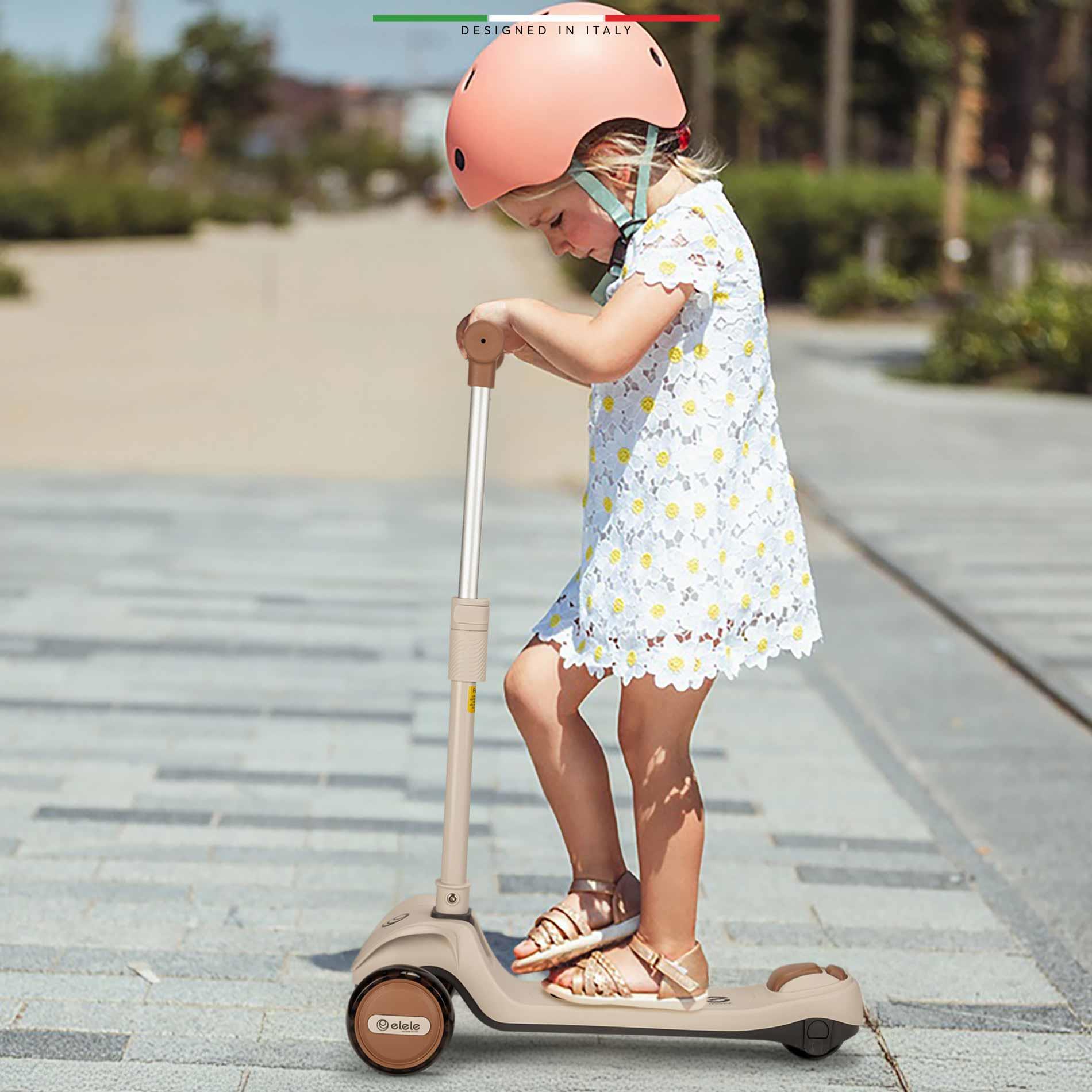 Elele Velocita 3 Tekerlekli Çocuk Scooter Işıklı Siyah