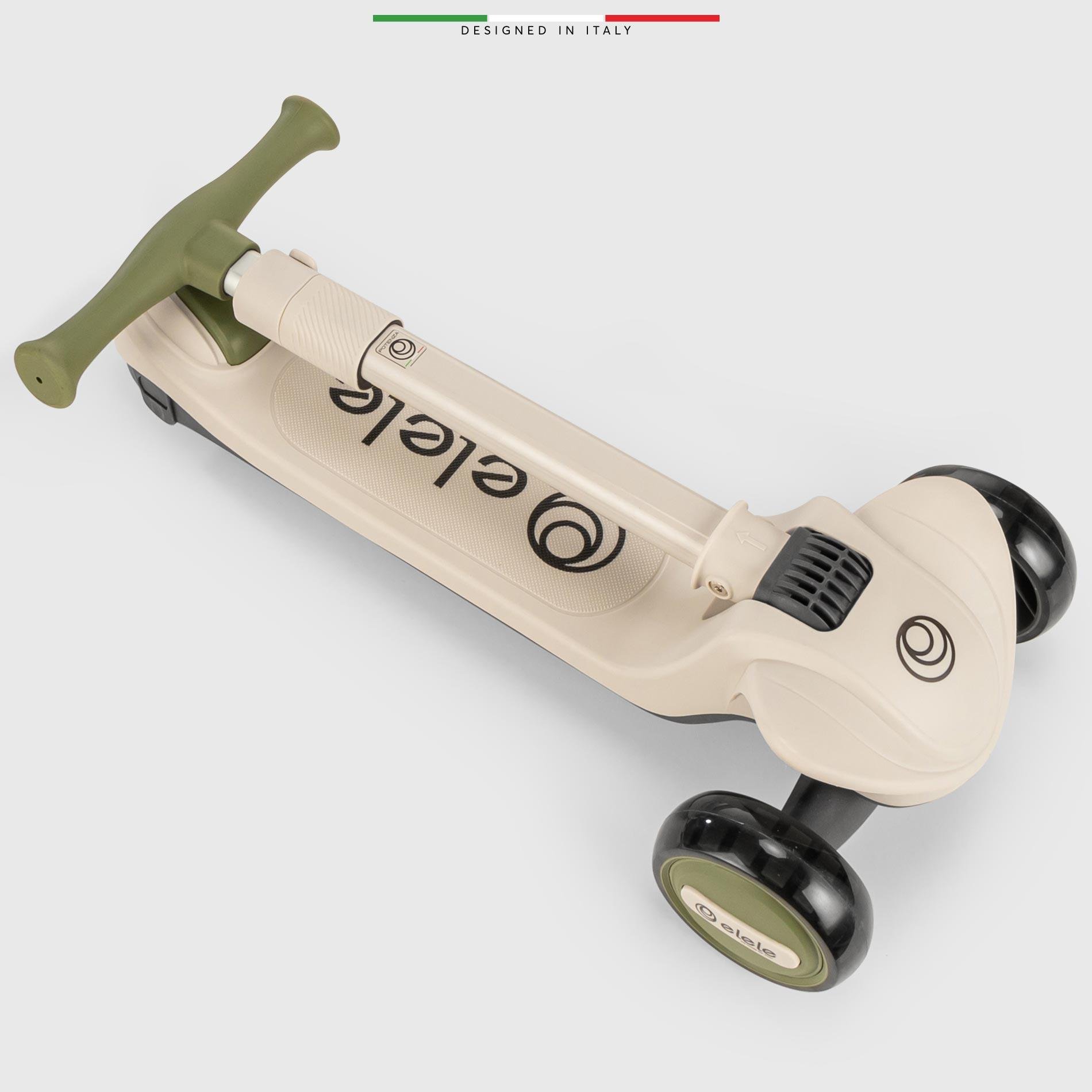 Elele Velocita 3 Tekerlekli Çocuk Scooter Işıklı Yeşil