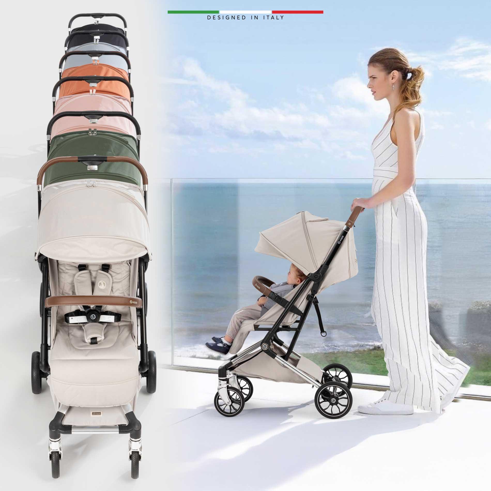 Elele Vita Premium Kabin Tipi Bebek Arabası Silver Kiremit