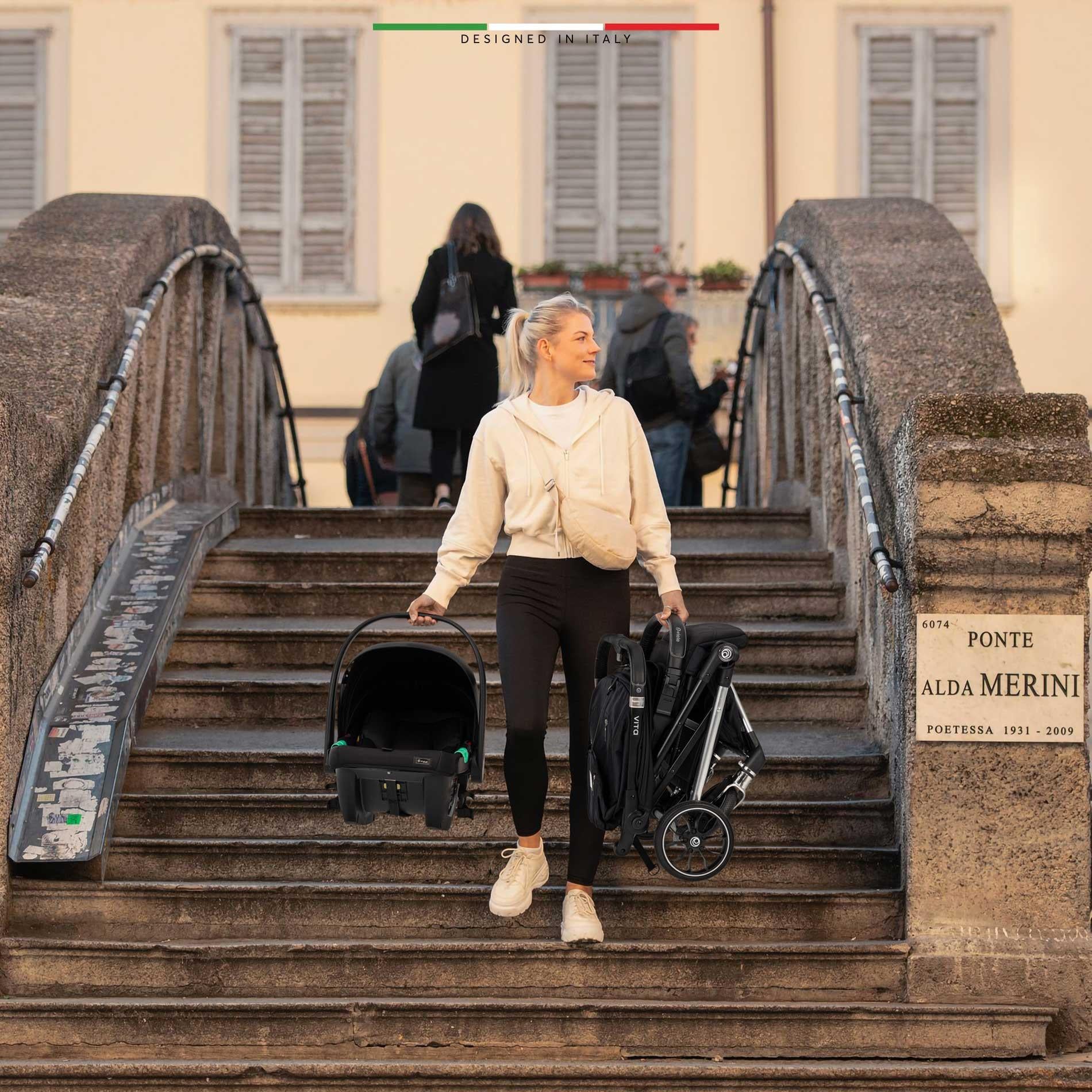 Elele Vita Premium Kabin Tipi Travel Sistem Bebek Arabası Silver Gri