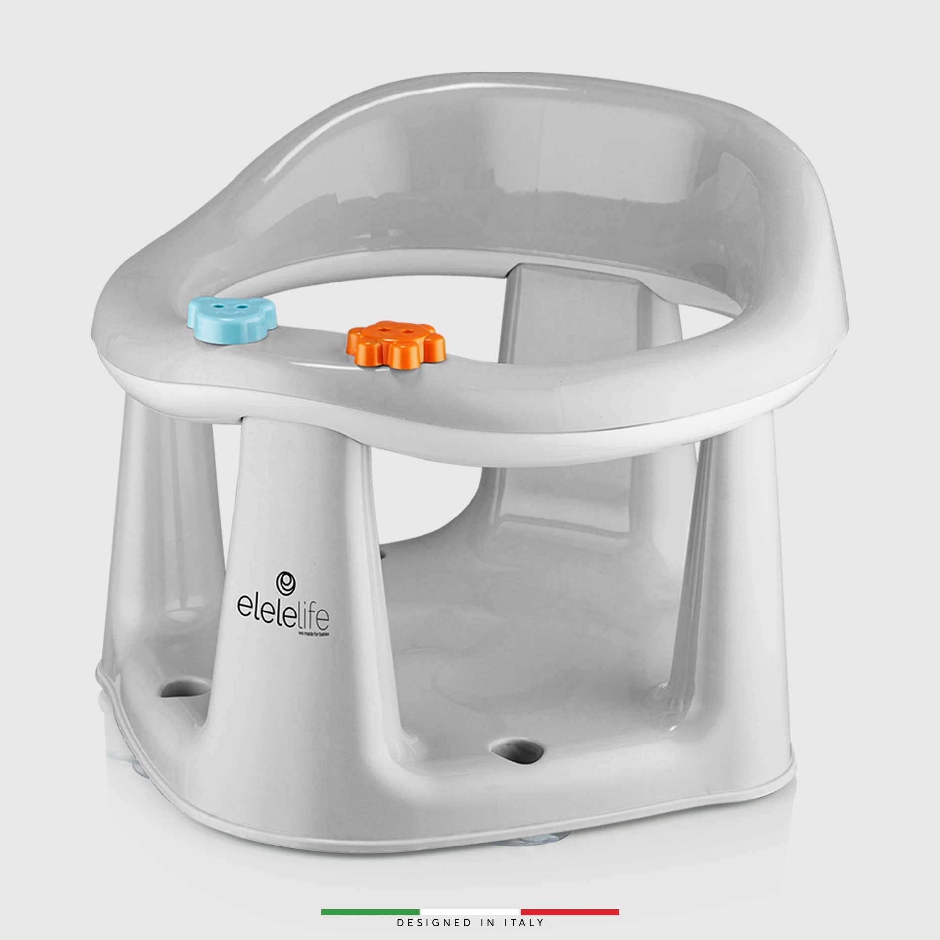 EleleLife 2in1 Vakum Bebek Banyo Oturağı ve Mama Oturağı Gri