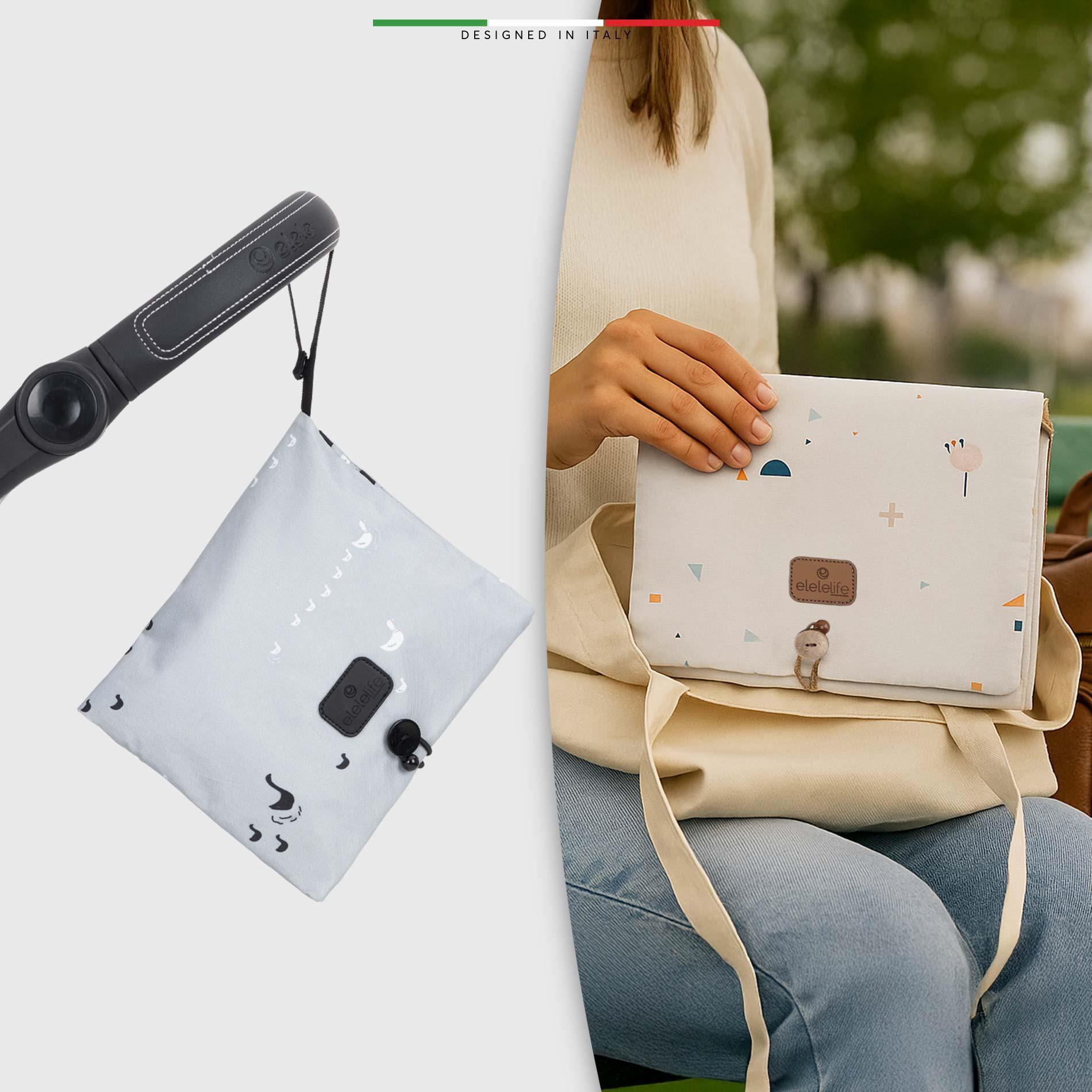 EleleLife Bebek Bakım Organizer Çantası Natura Bej