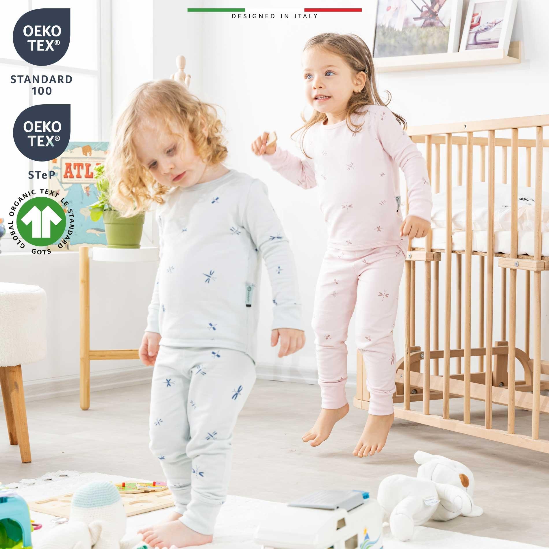 EleleLife Bebek Çocuk Pijama Takımı 1 Tog Krem Mono