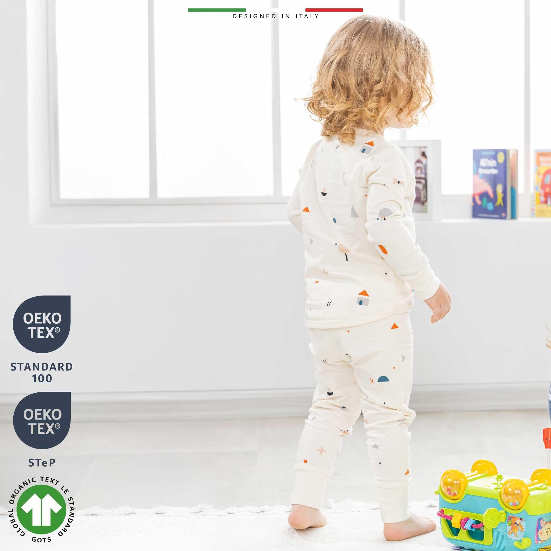 EleleLife Bebek Çocuk Pijama Takımı 1 Tog Mavi Sanno