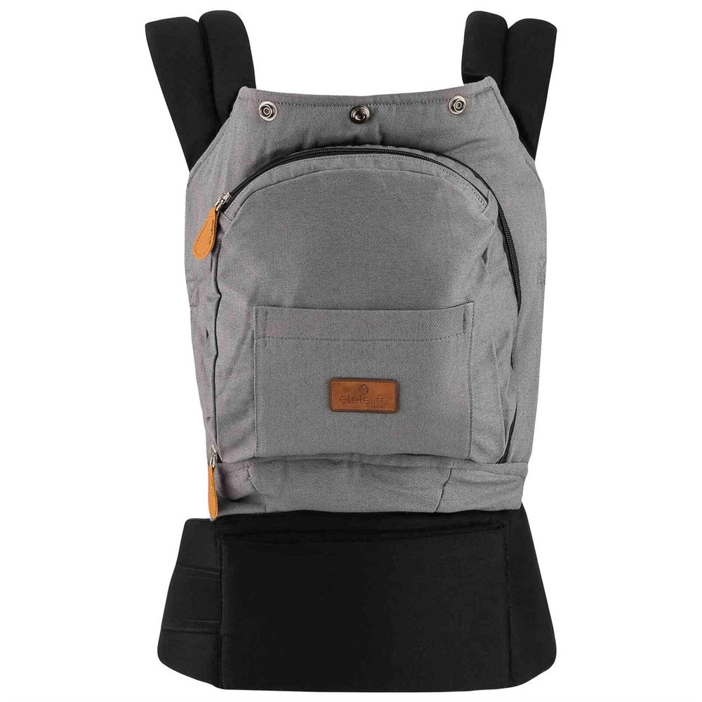 EleleLife ErgoAir Ergonomik Kanguru Siyah-Gri