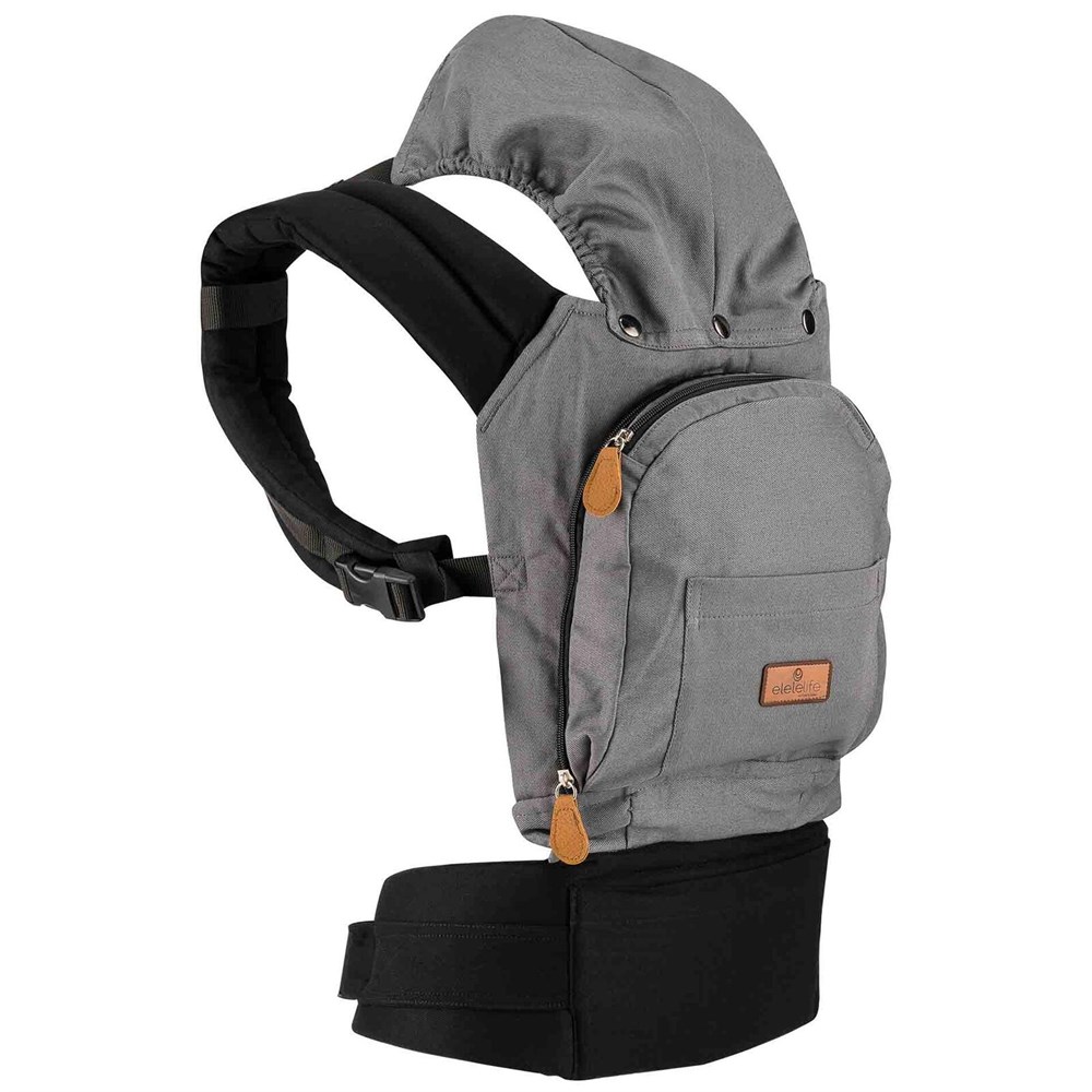 EleleLife ErgoAir Ergonomik Kanguru Siyah-Gri