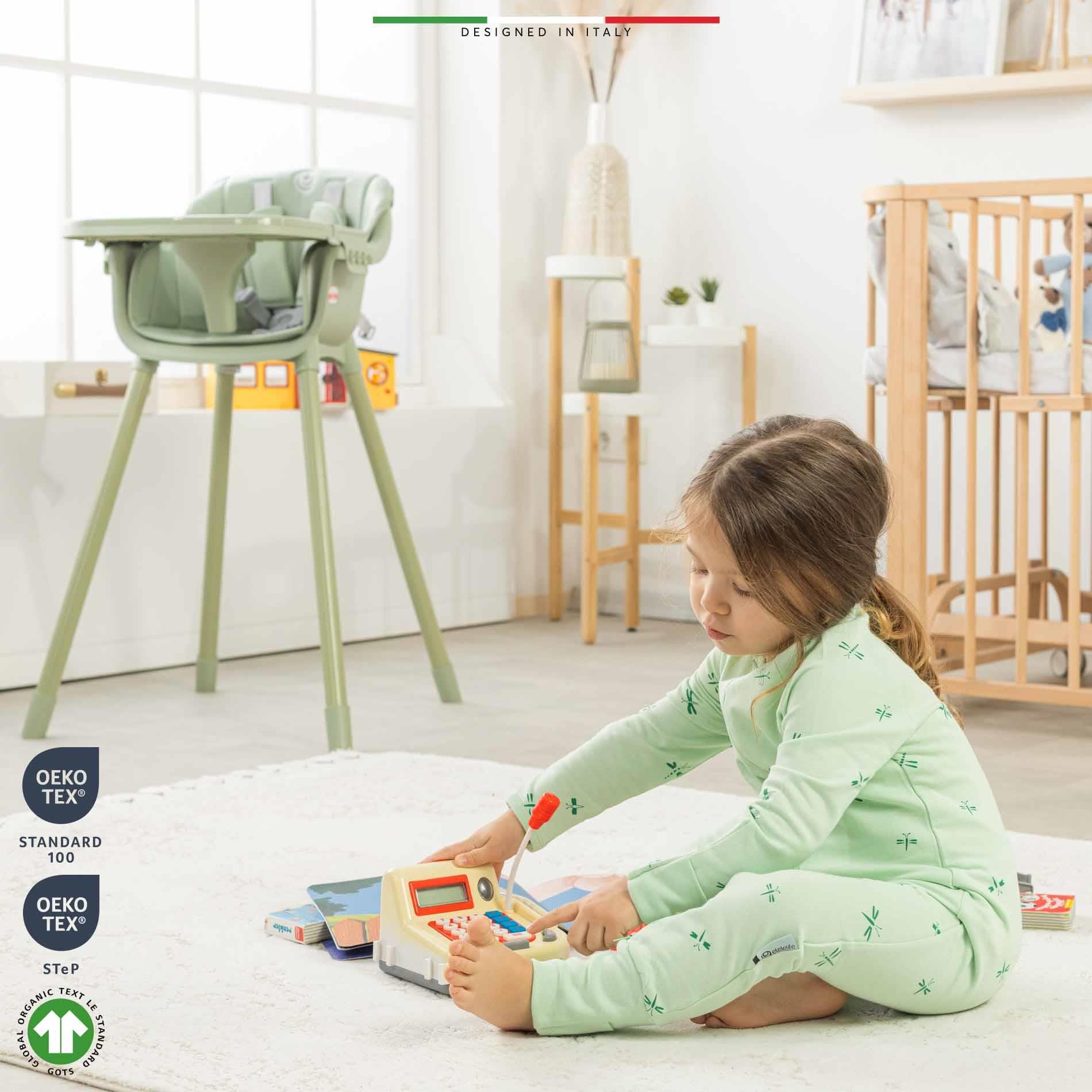 EleleLife Mevsimlik Çoçuk/Bebek Uyku Tulumu 1 Tog Yeşil Sanno