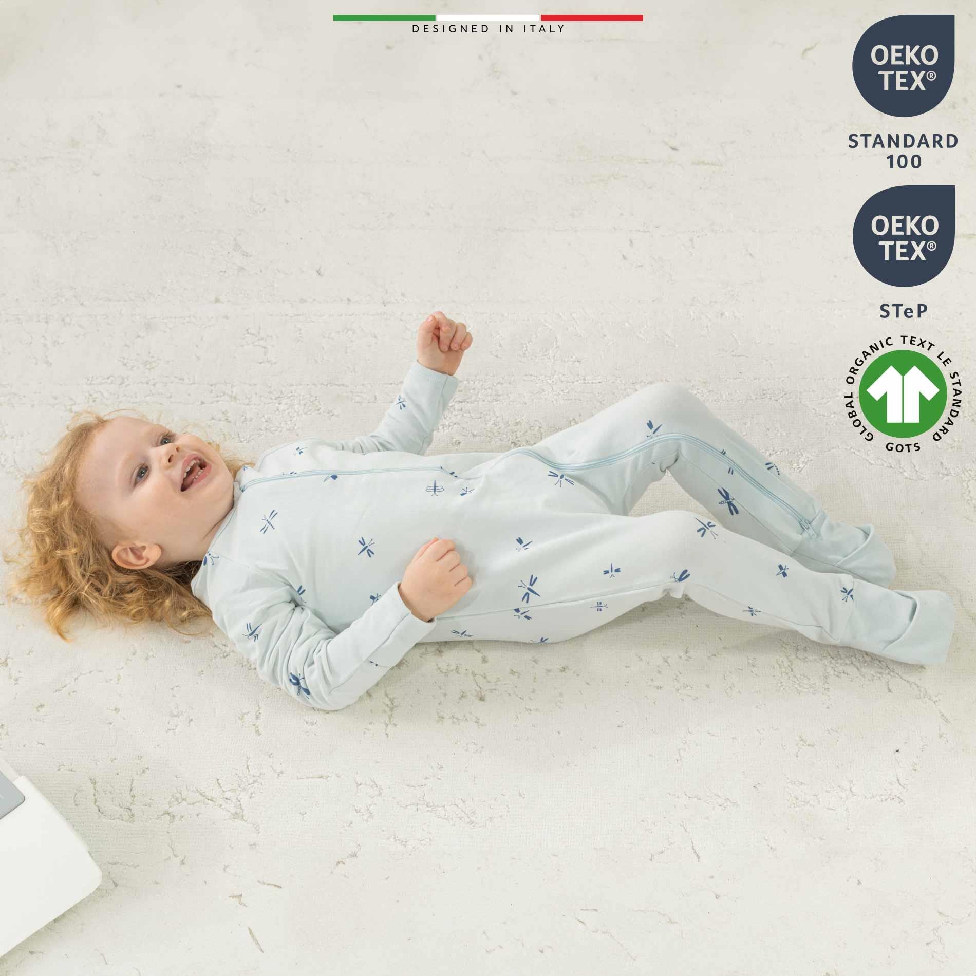 EleleLife Mevsimlik Çoçuk/Bebek Uyku Tulumu 1 Tog Mavi Sanno