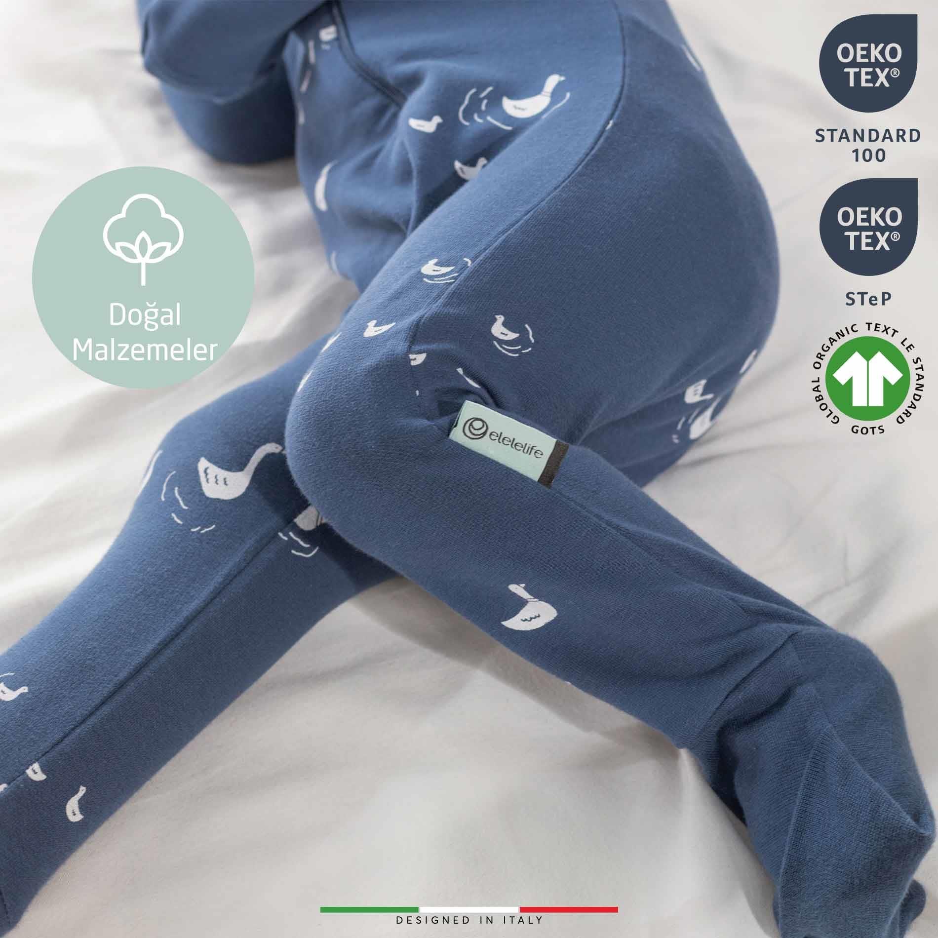 EleleLife Mevsimlik Çoçuk/Bebek Uyku Tulumu 1 Tog Krem Mono