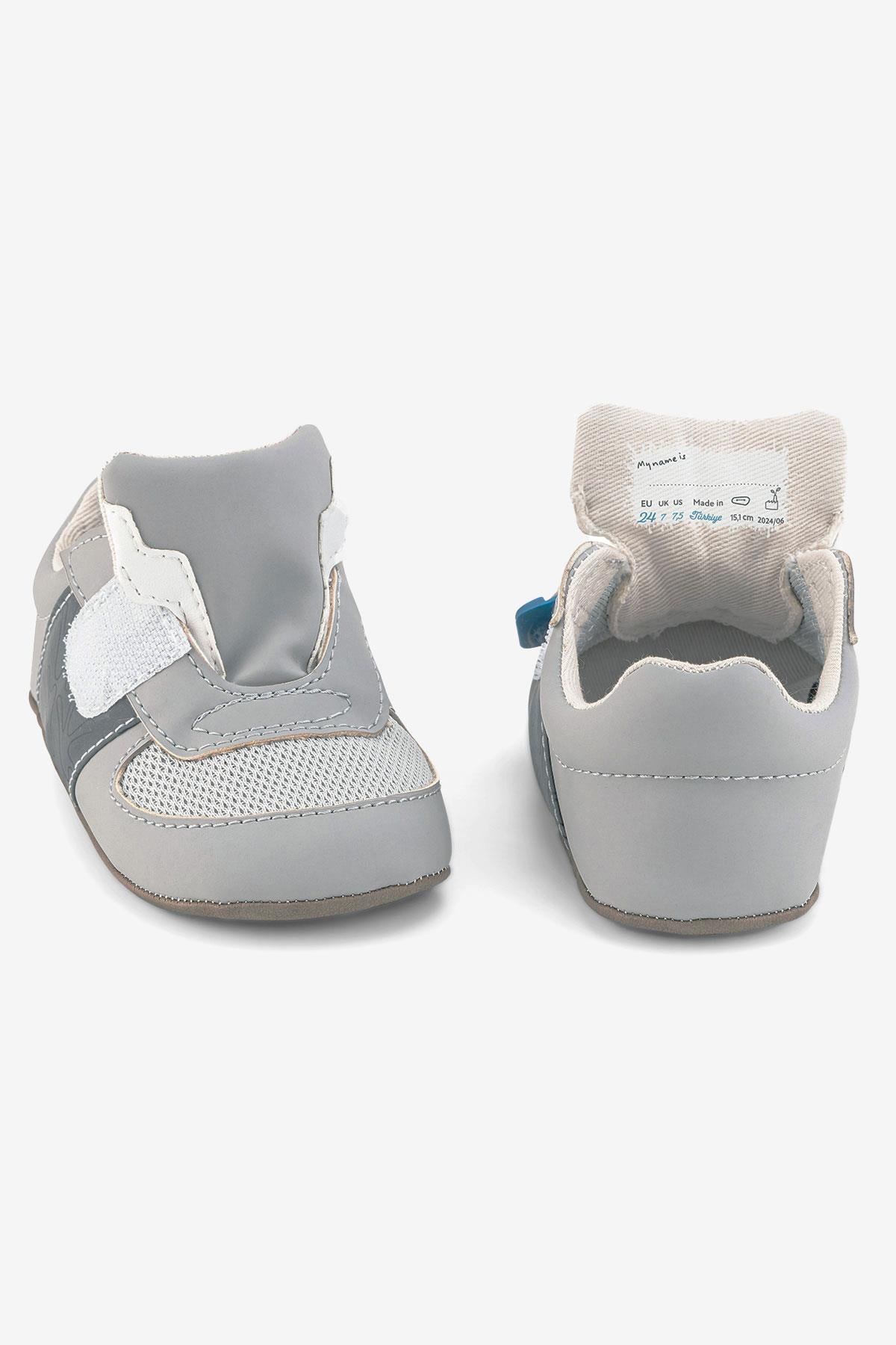 ⁠Smart Walker First Prime Super Mat Havalı Gri Barefoot İlk Adım Bebek Ayakkabı