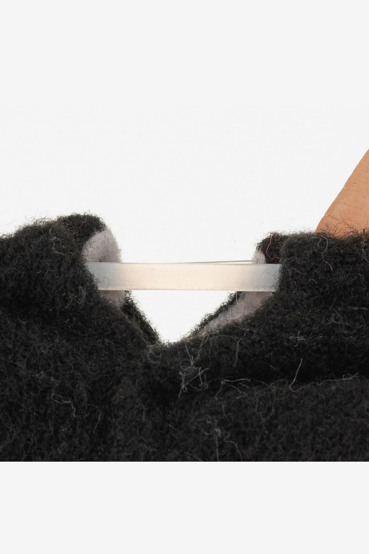 Recycled Woo Wooly Yünlü Siyah Barefoot Patik