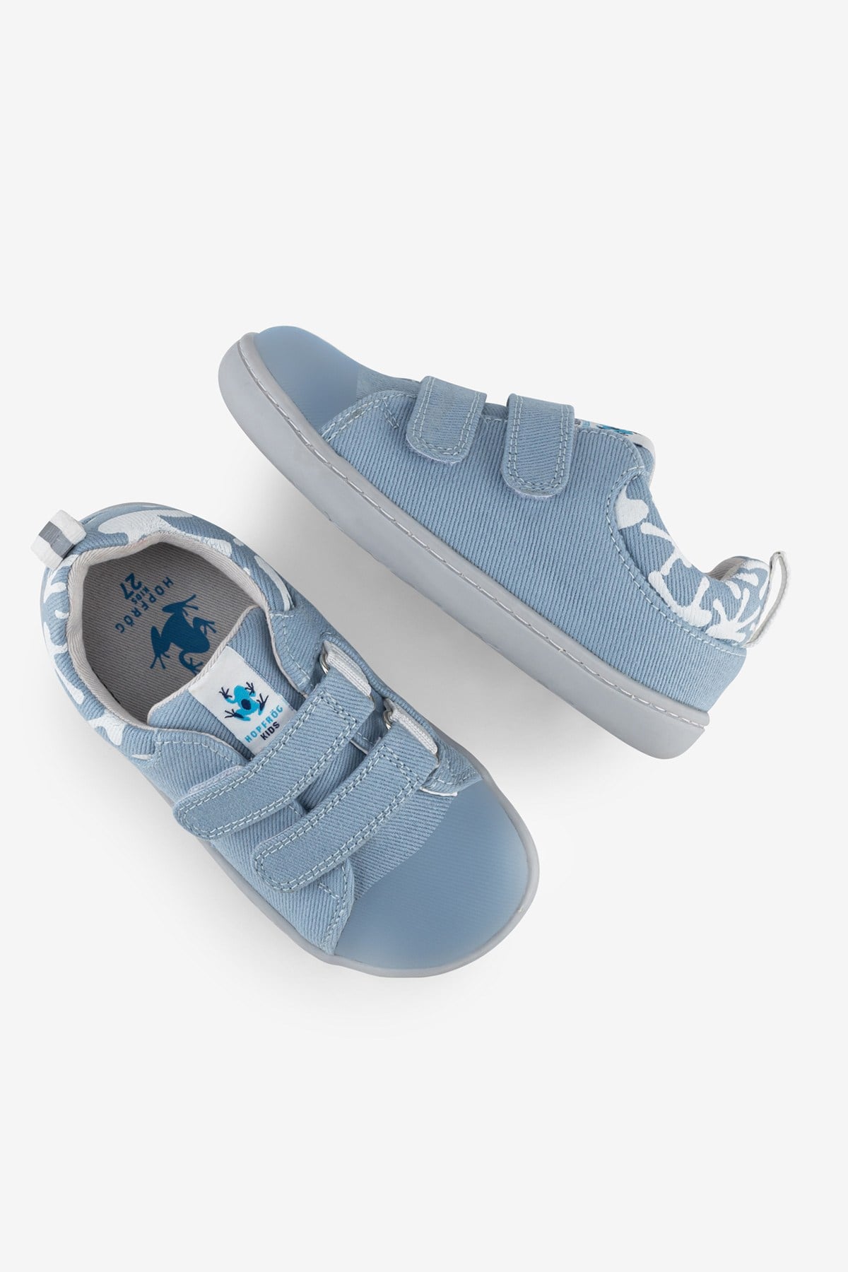 Smart Walker Recycled Canvas Eco Light Blue Barefoot Kids Shoes