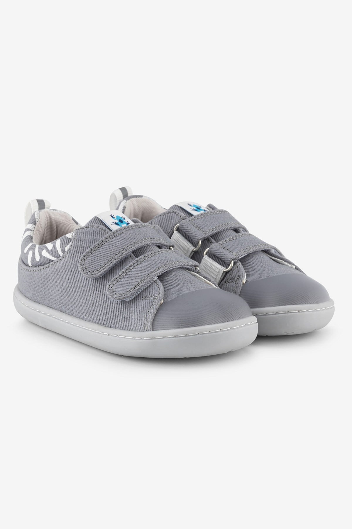 Smart Walker Recycled Canvas Eco Gray Barefoot Kids Shoes