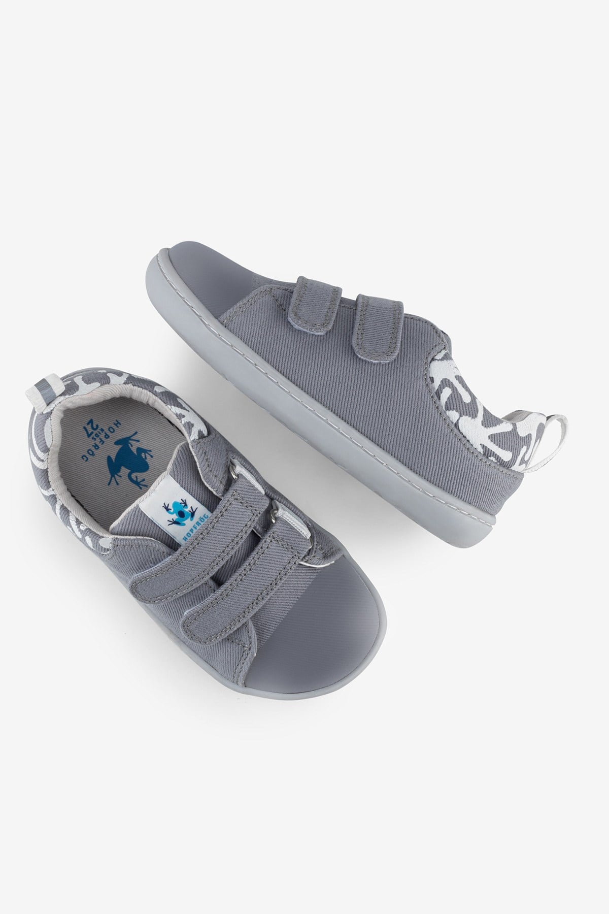 Smart Walker Recycled Canvas Eco Gray Barefoot Kids Shoes