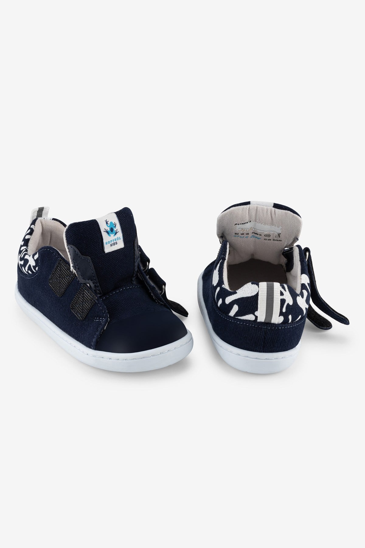 Smart Walker Recycled Canvas Eco Navy Blue Barefoot Kids Shoes