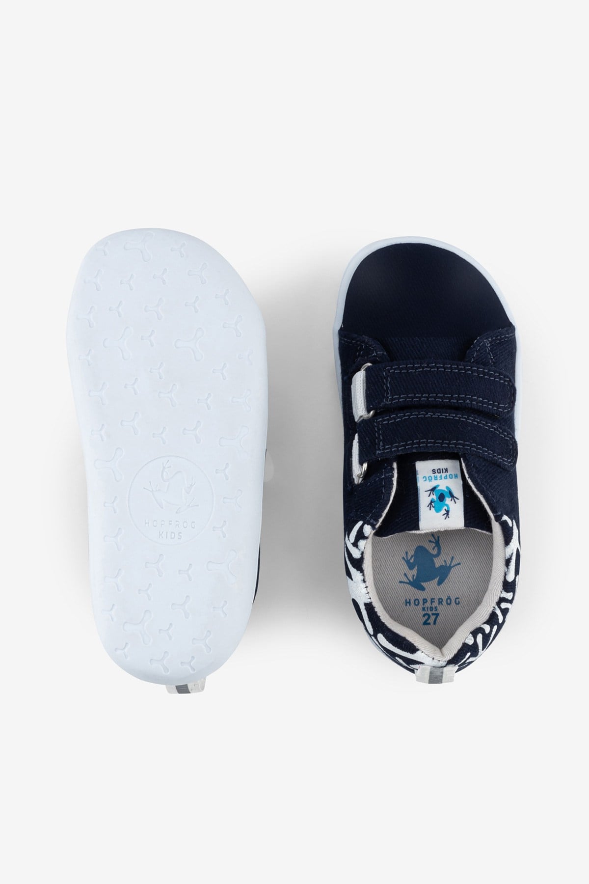 Smart Walker Recycled Canvas Eco Navy Blue Barefoot Kids Shoes