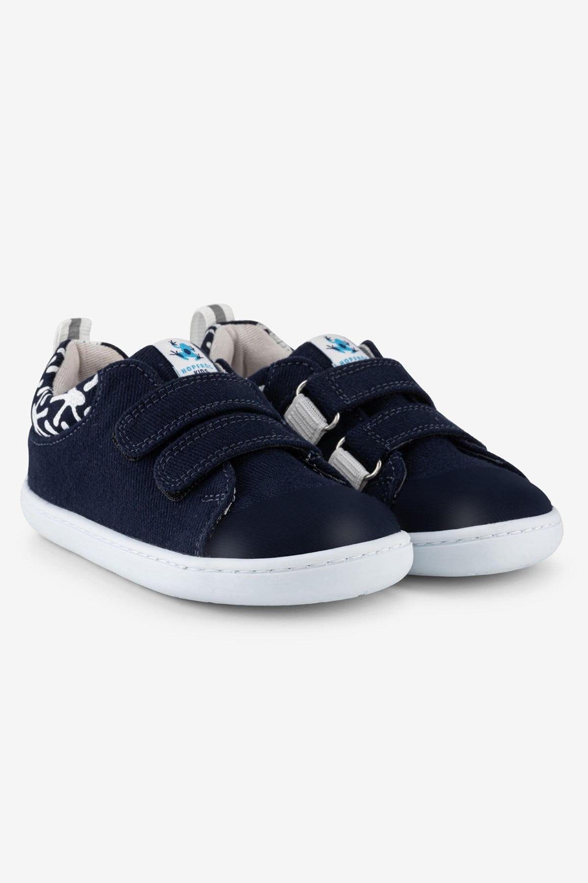 Smart Walker Recycled Canvas Eco Navy Blue Barefoot Kids Shoes