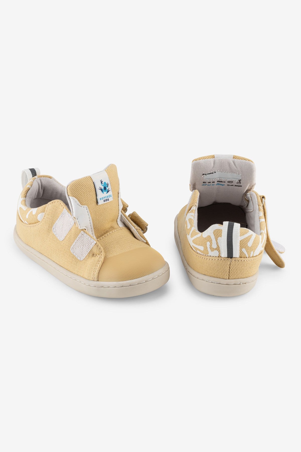 Smart Walker Recycled Canvas Eco Yellow Barefoot Kids Shoes