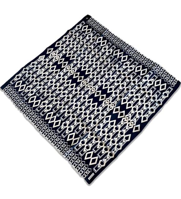 Armine İpek Eşarp 2024 Yaz - 9172-85 Siyah Krem Sura