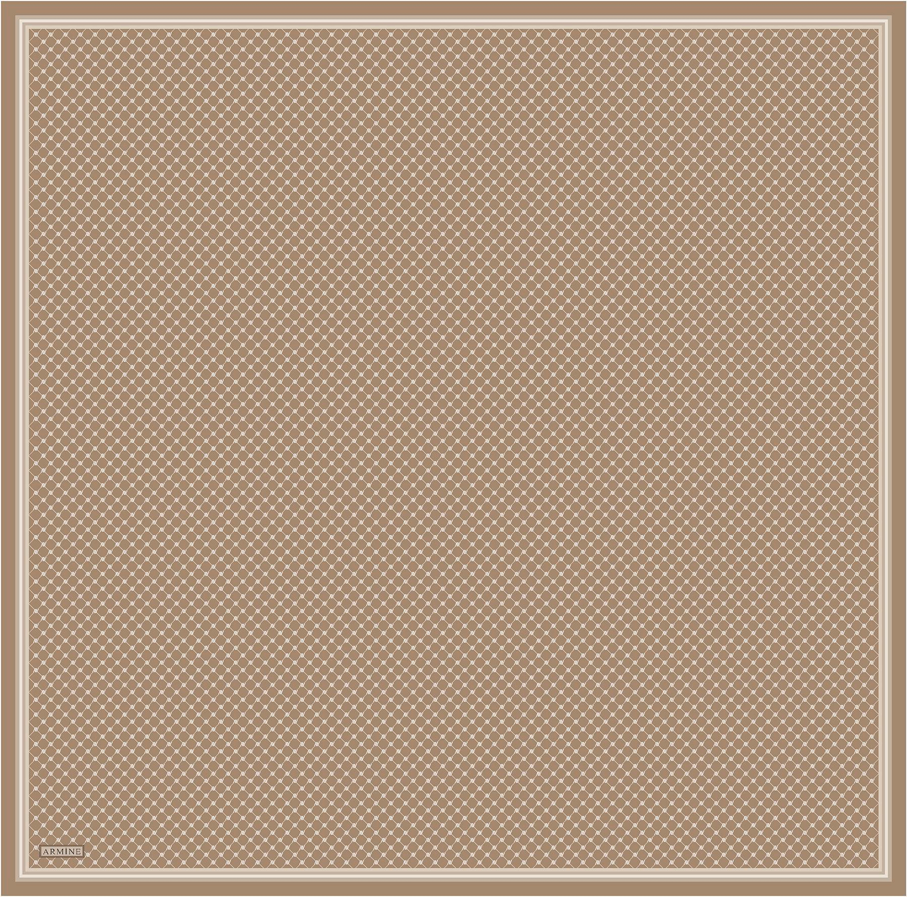 Armine İpek Eşarp 2025 Yaz - 9345-13 Camel Bej Twill