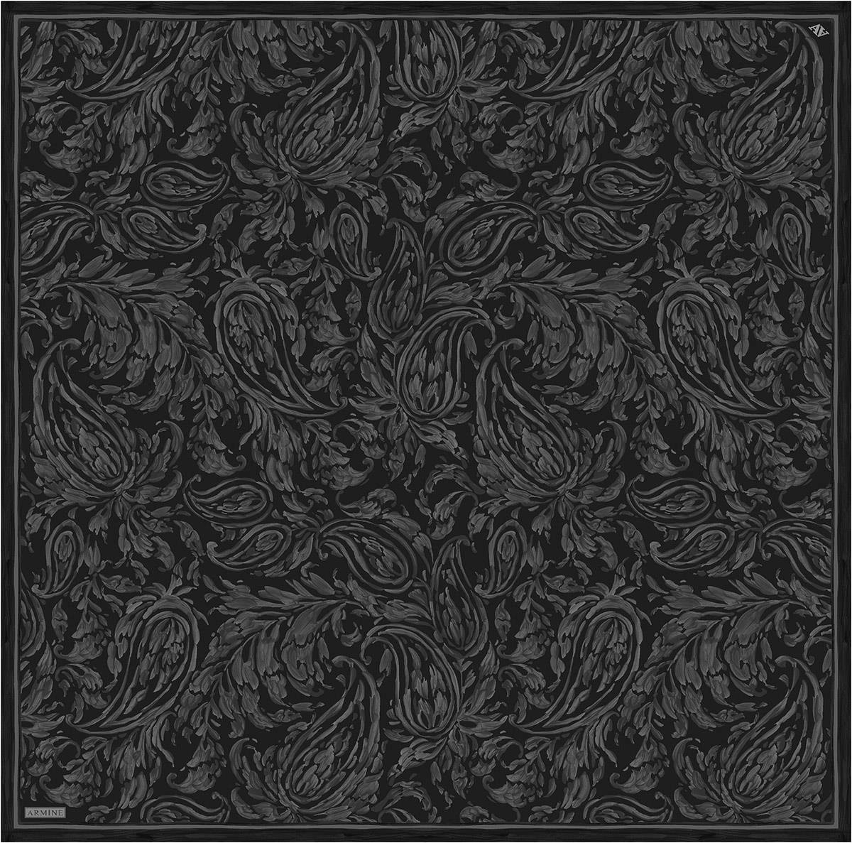 Armine İpek Eşarp 2026 Kış - 9431-02 Antrasit Twill